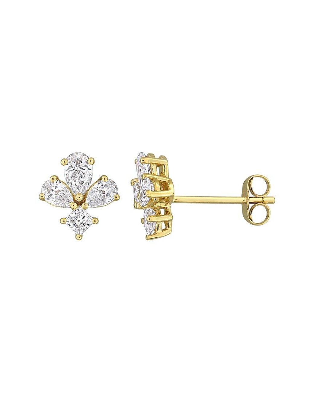 Created Forever Metallic 14K 0.36 Ct. Tw. Lab-Grown Diamond Stud Earrings