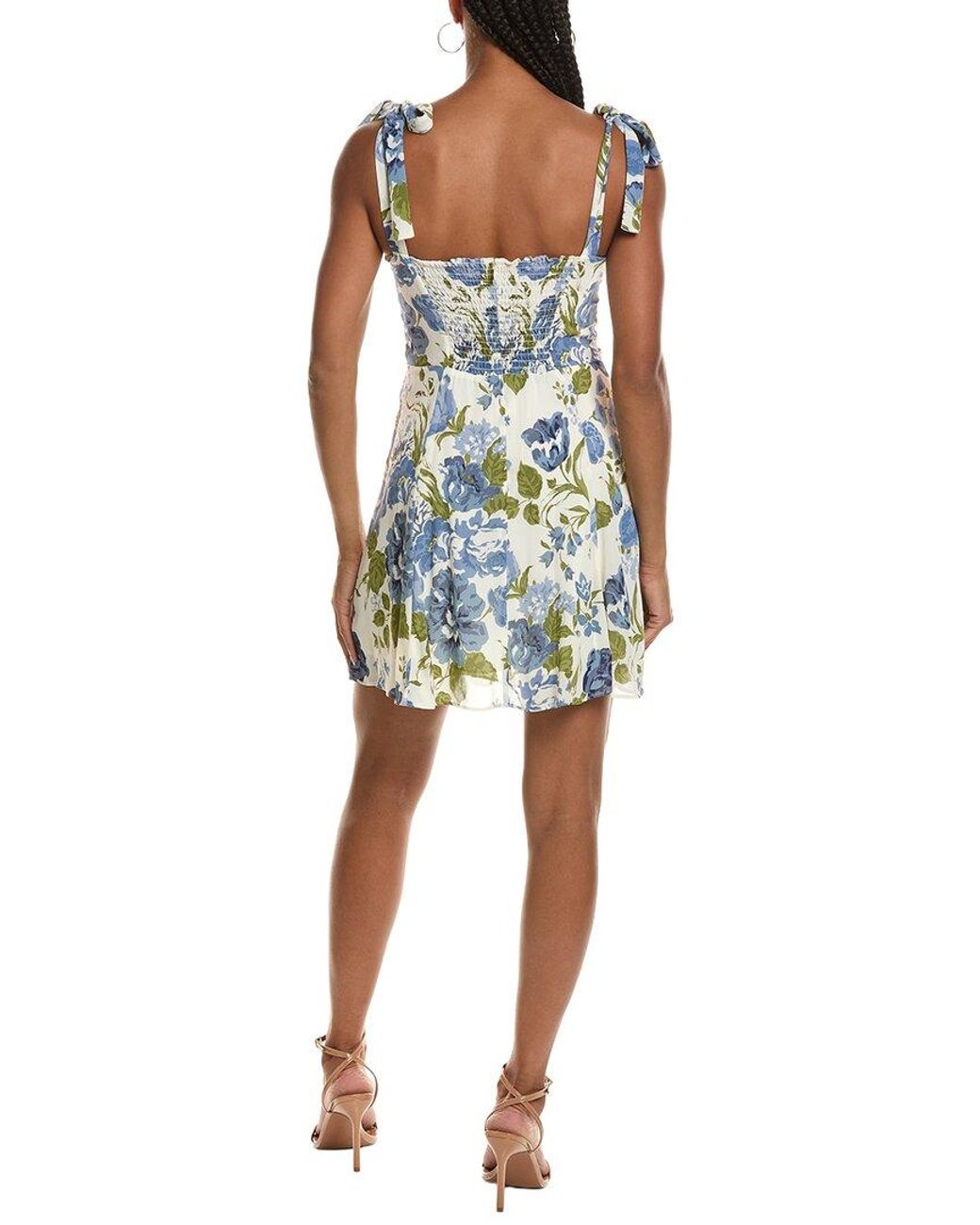 Seraphin Blue Mini Dress