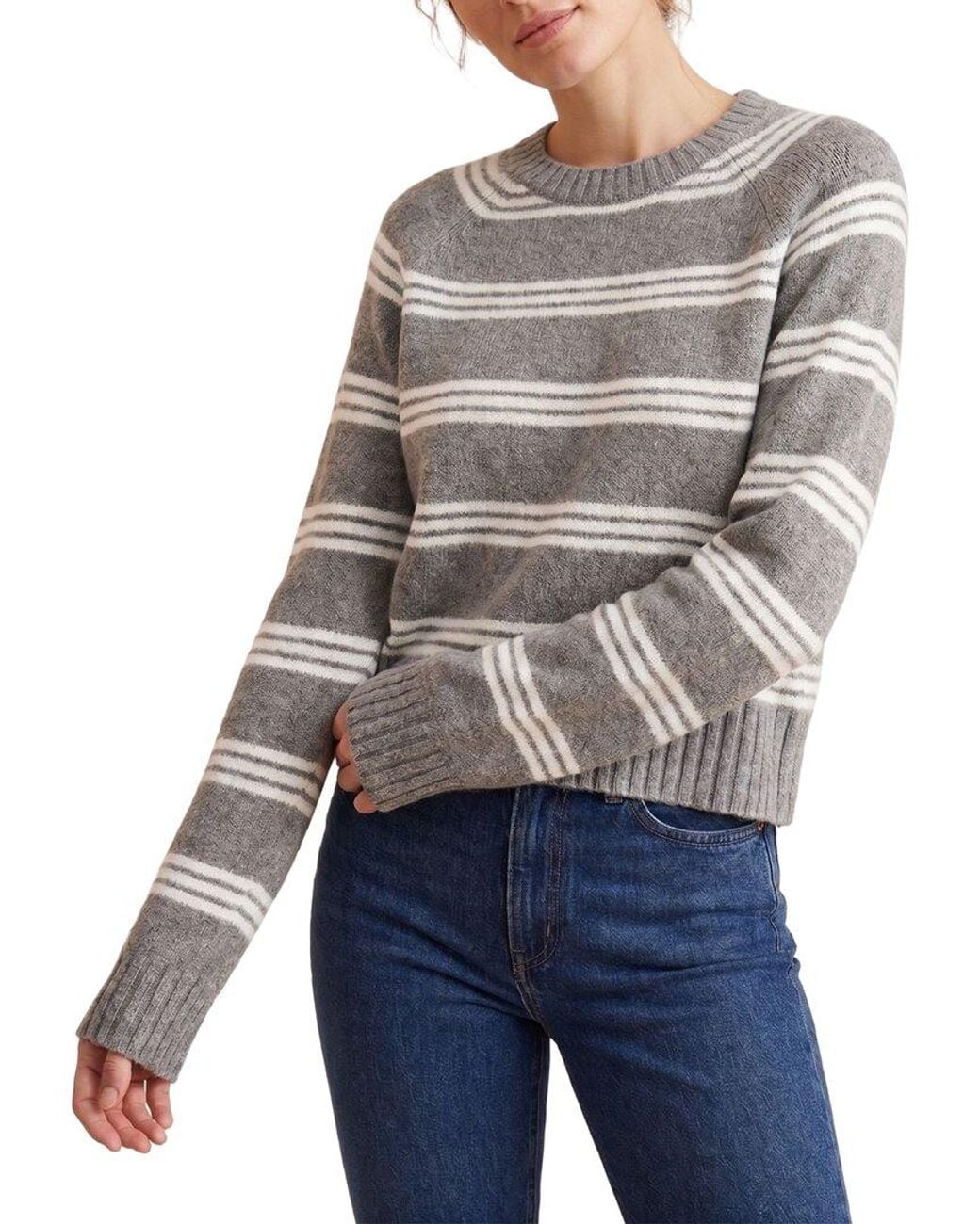 French Connection Blue Suzie Crewneck Sweater
