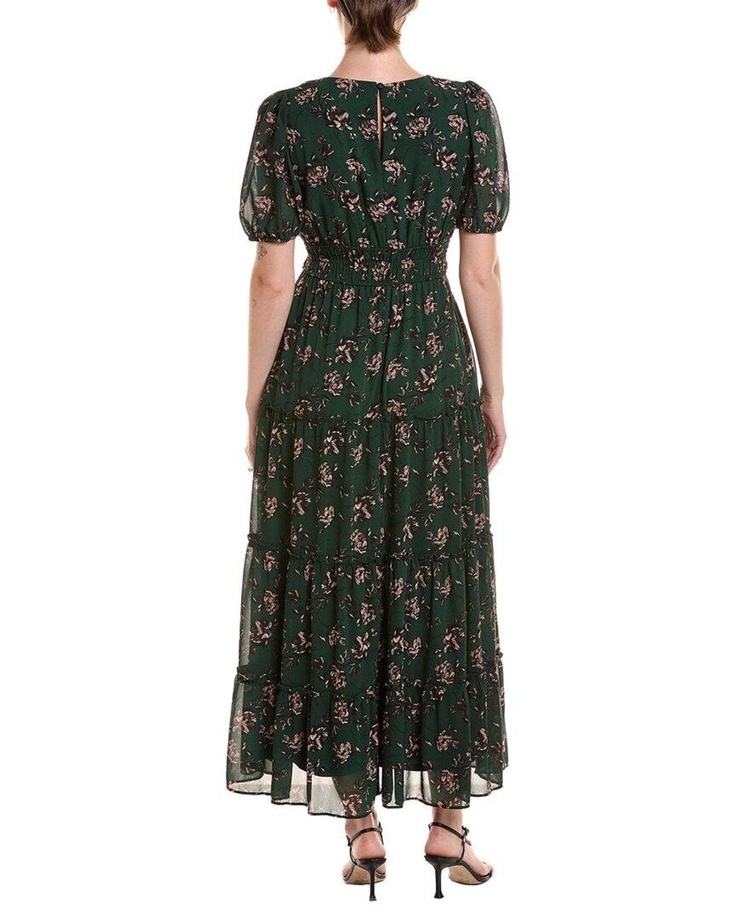 Maison Tara Green Midi Dress