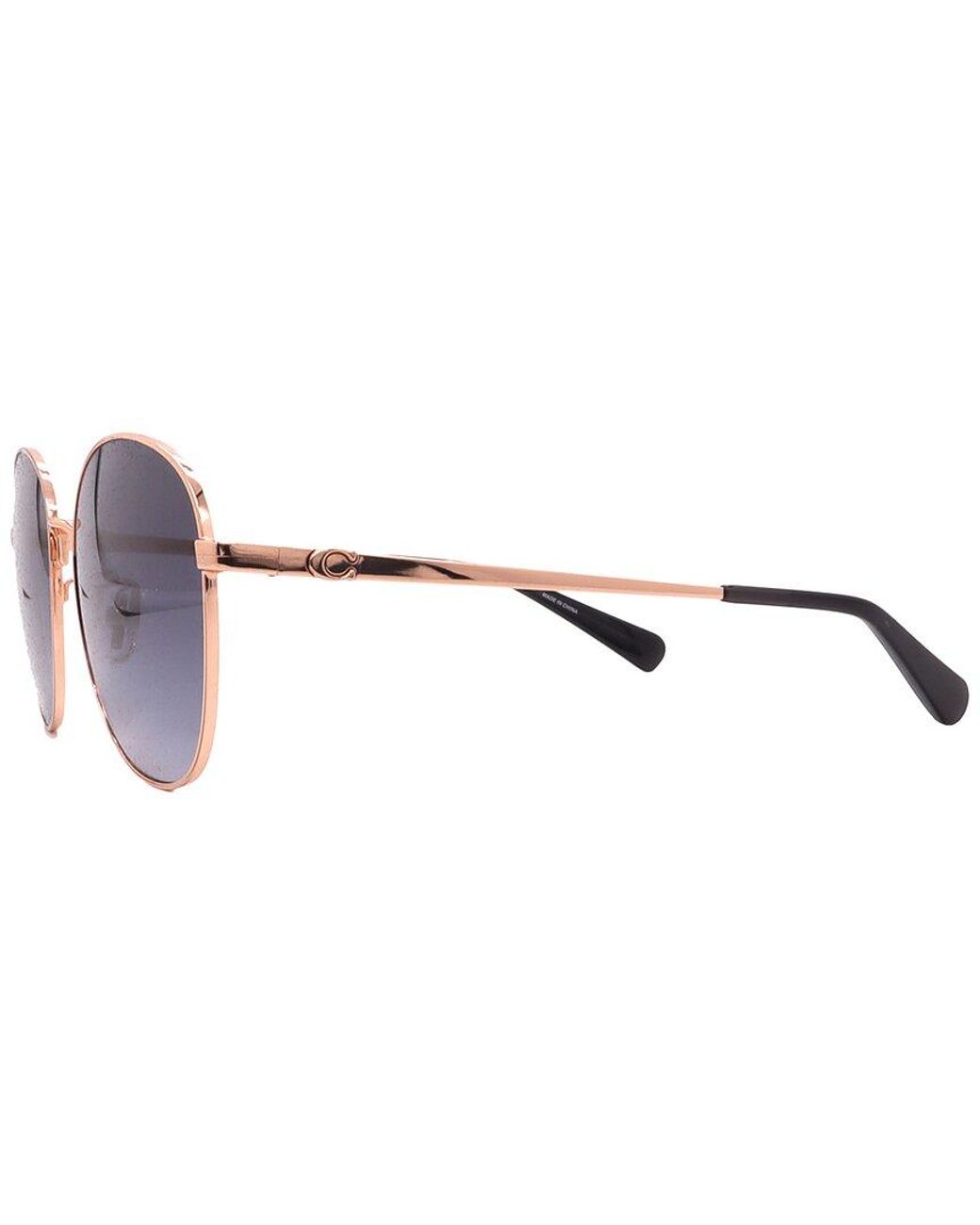 COACH Blue Hc7189 55Mm Sunglasses