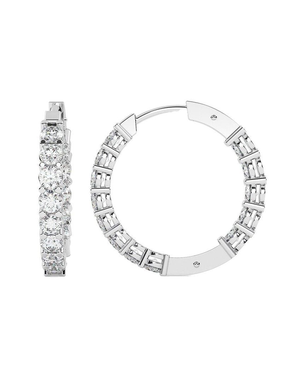 Diamond Select Cuts Metallic 14K 3.00 Ct. Tw. Diamond Earrings