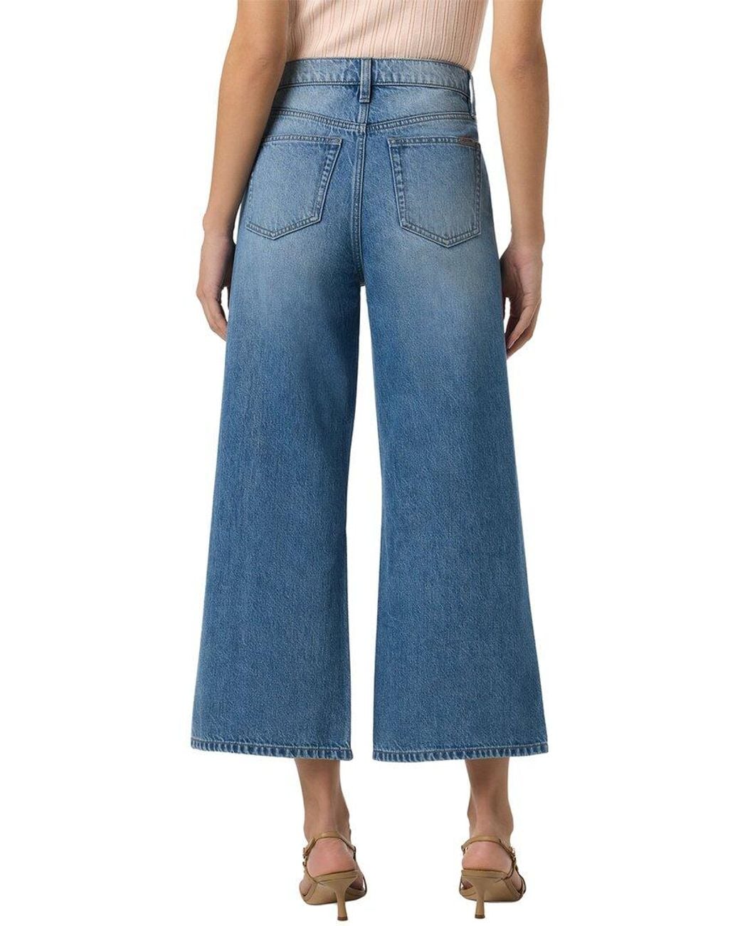 Joe's Jeans Blue Wide Leg Crop Valenzuela Jean