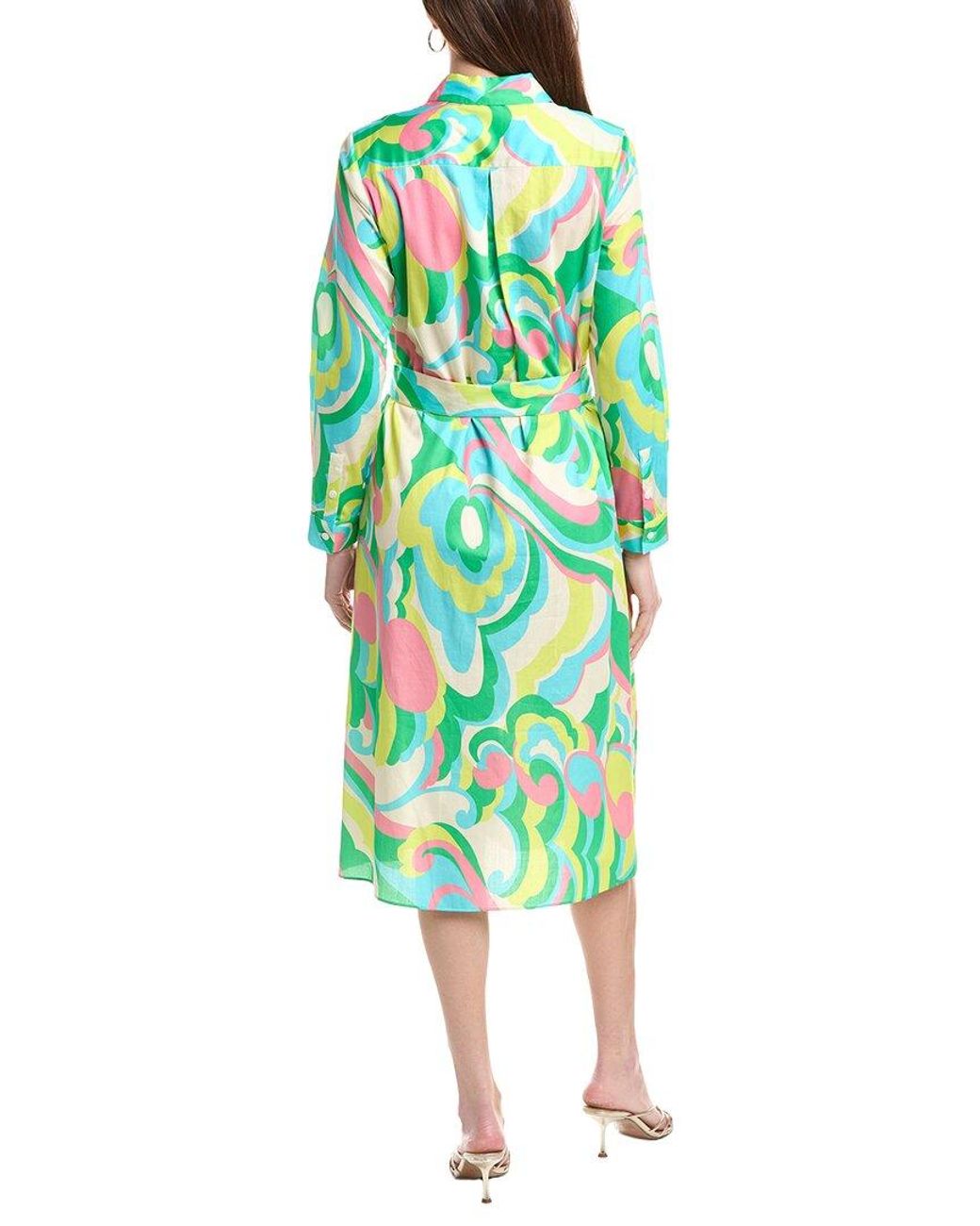 FLORA BEA NYC Green Medora Shirtdress