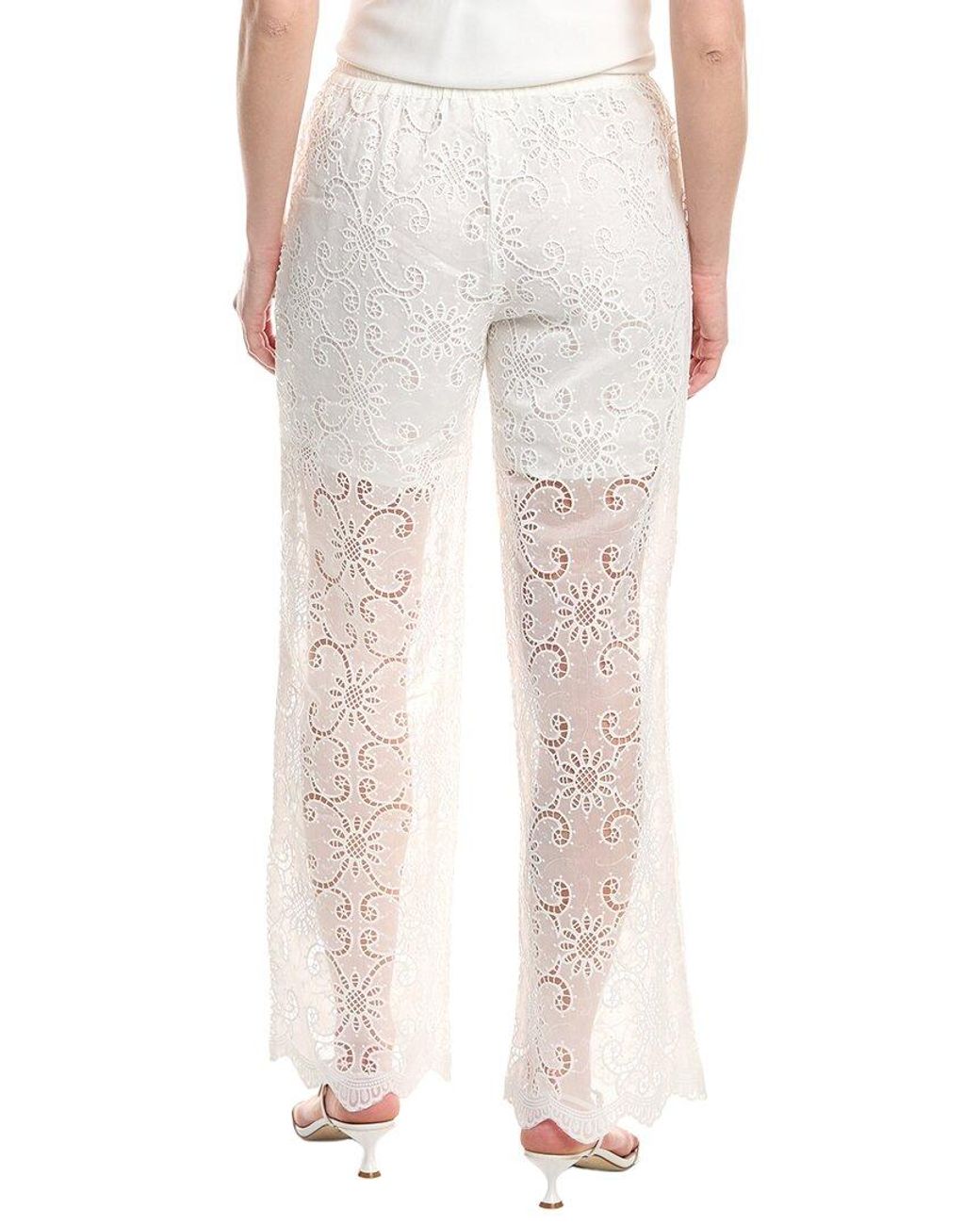 FLORA BEA NYC White Rolla Pant
