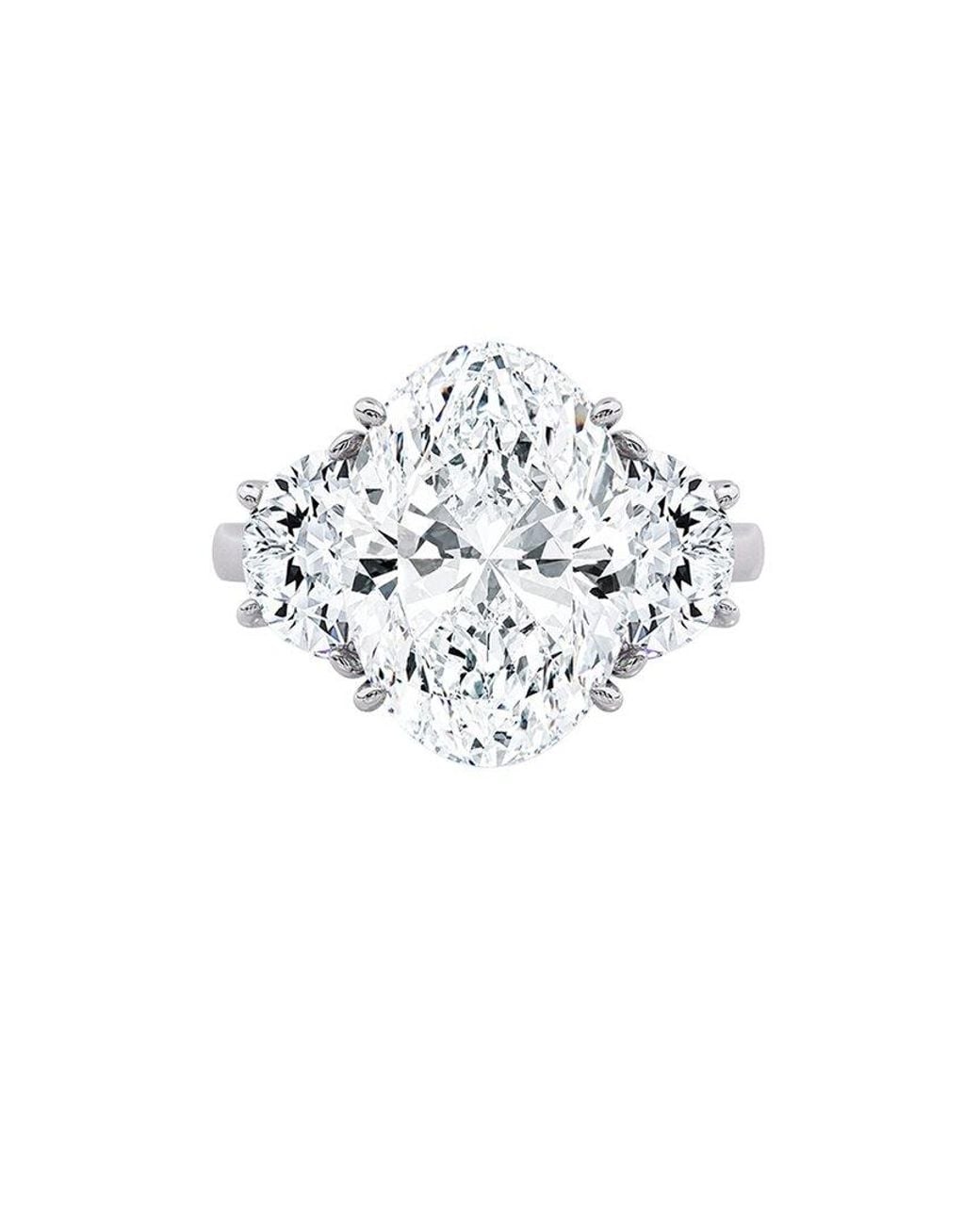 Lab Grown Diamonds White 14K 9.00 Ct. Tw. Lab-Grown Diamond Ring