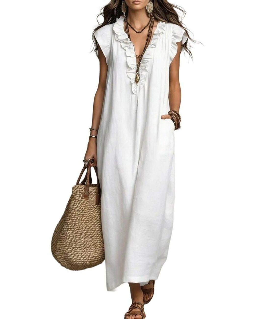 Olivia Taylor White Jumpsuit