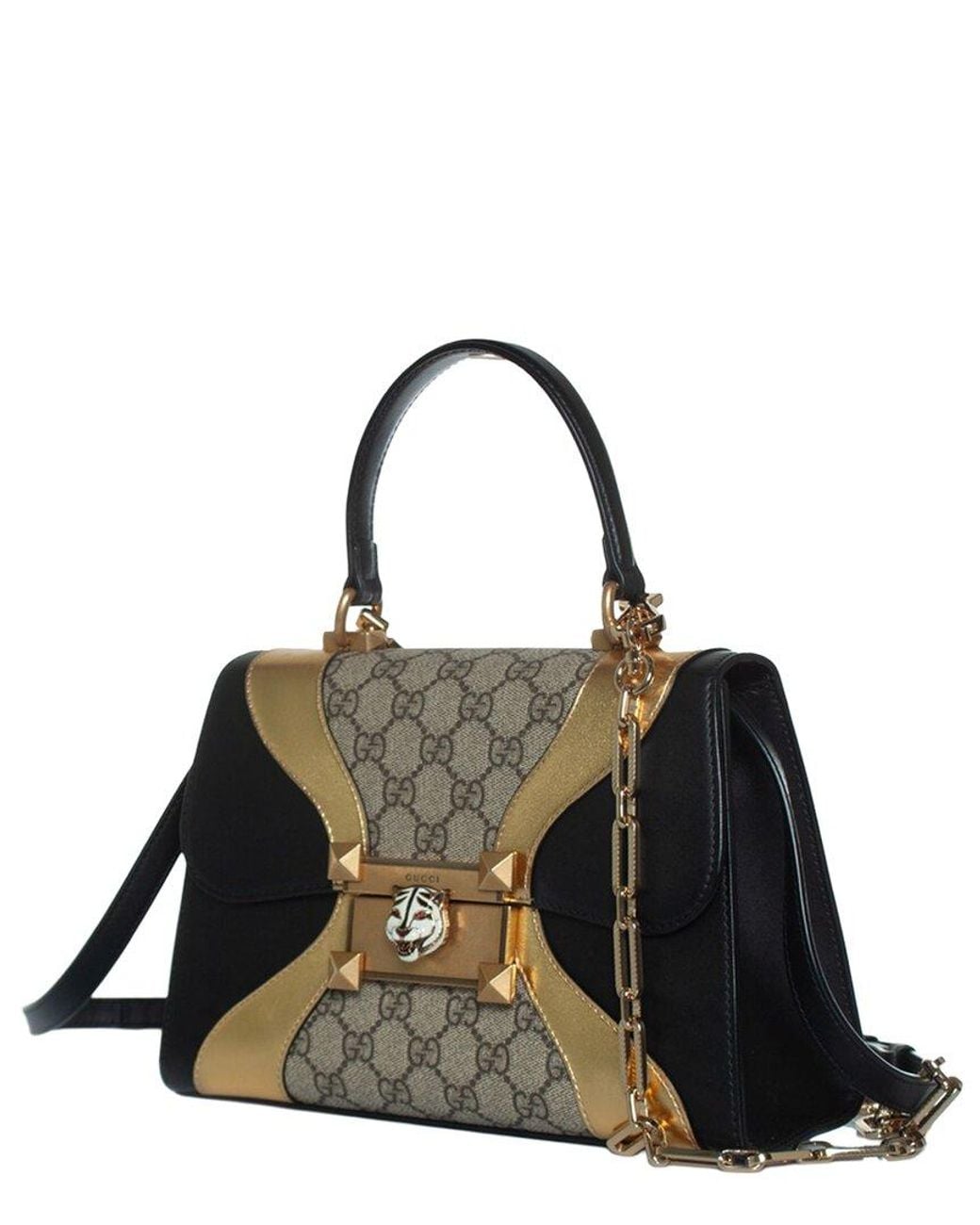 Gucci Black Gg Supreme Canvas Osiride Top Handle Bag (Authentic Pre-Loved)
