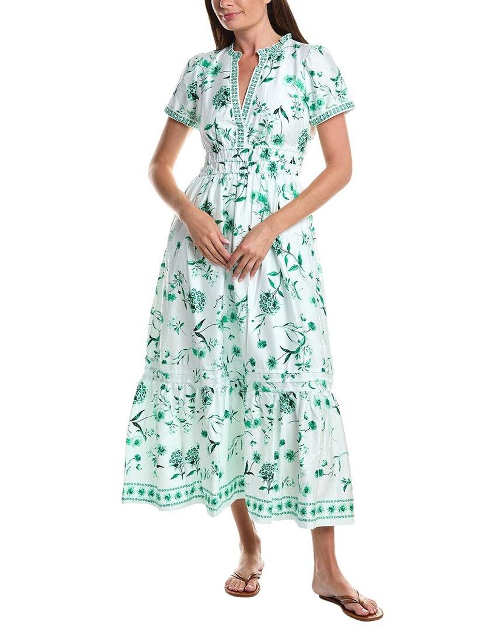 Cece Blue V Neck Maxi Dress