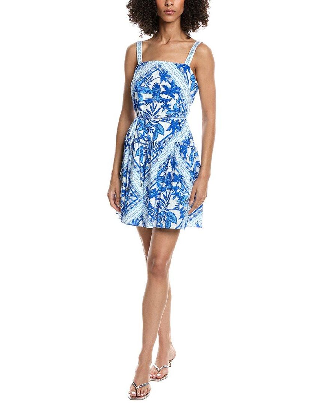 Julia Jordan Blue Poplin Mini Dress
