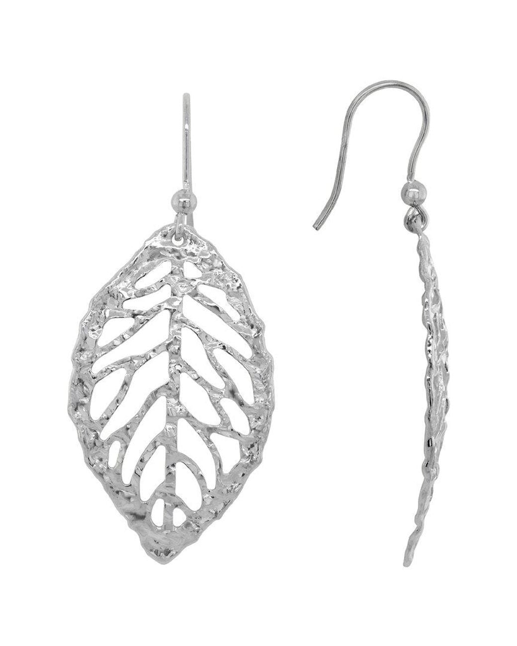 Italian Silver White Dangle Earrings