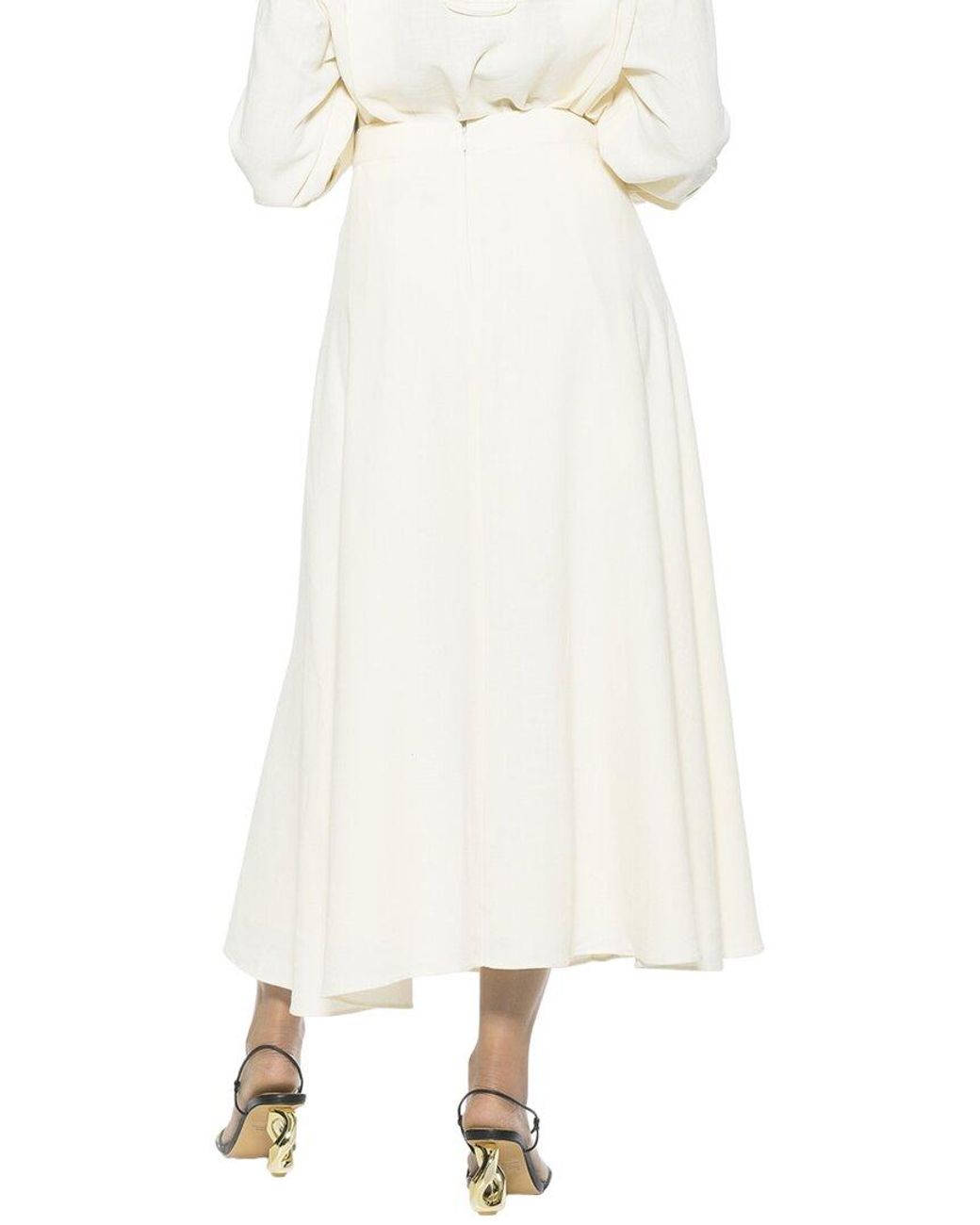 Alexia Admor Natural Brilyn Linen-Blend Maxi Skirt