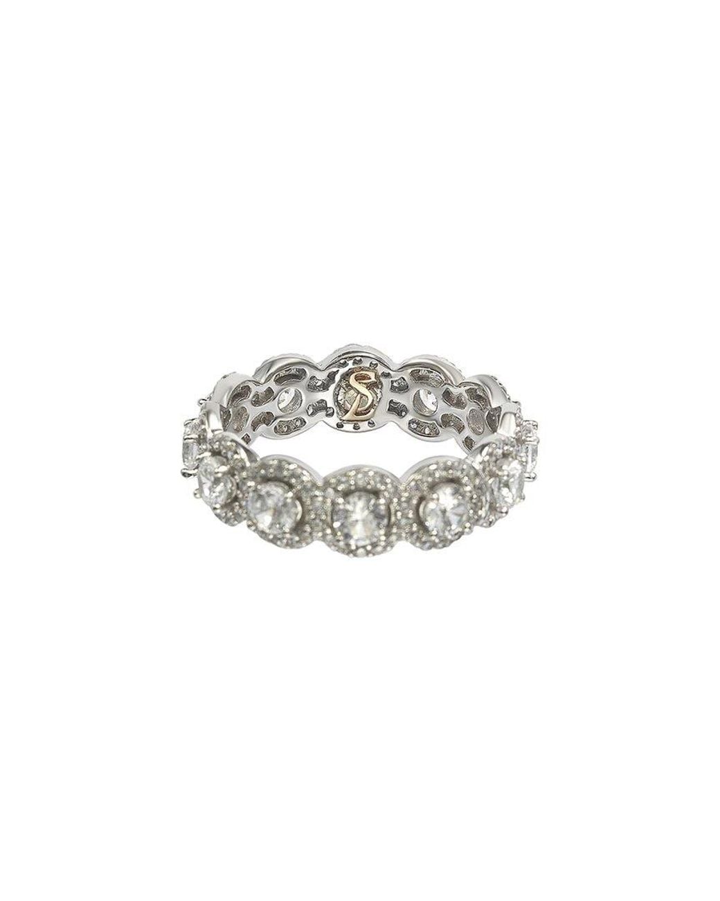 Suzy Levian CZ Jewelry White Suzy Levian Cz Eternity Ring