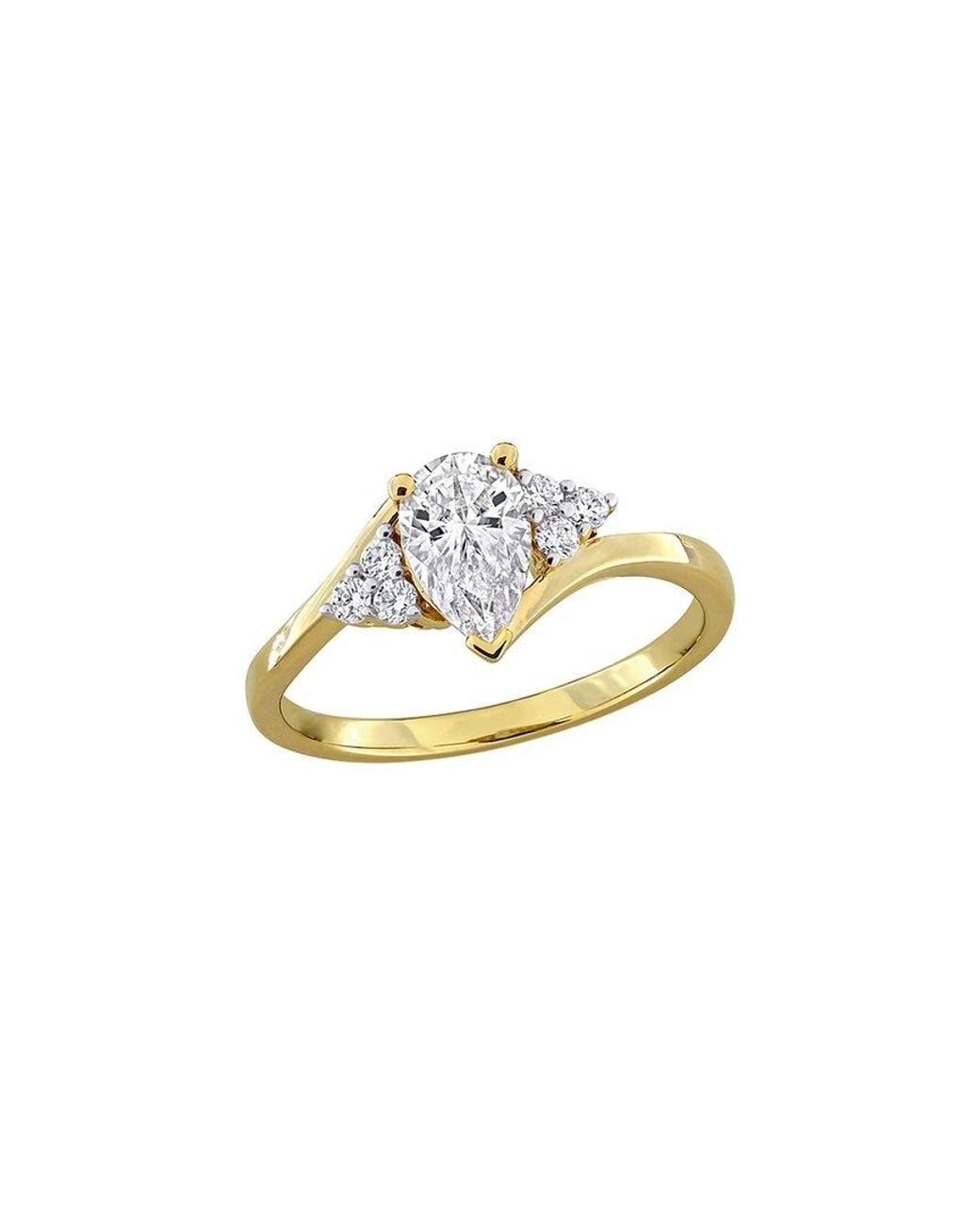 Rina Limor White 1.15 Ct. Tw. Created Moissanite Engagement Ring