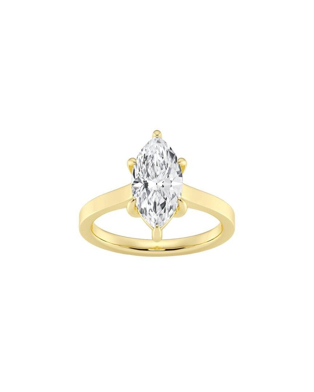 Lab Grown Diamonds Metallic 14K 2.00 Ct. Tw. Lab-Grown Diamond Solitaire Engagement Ring