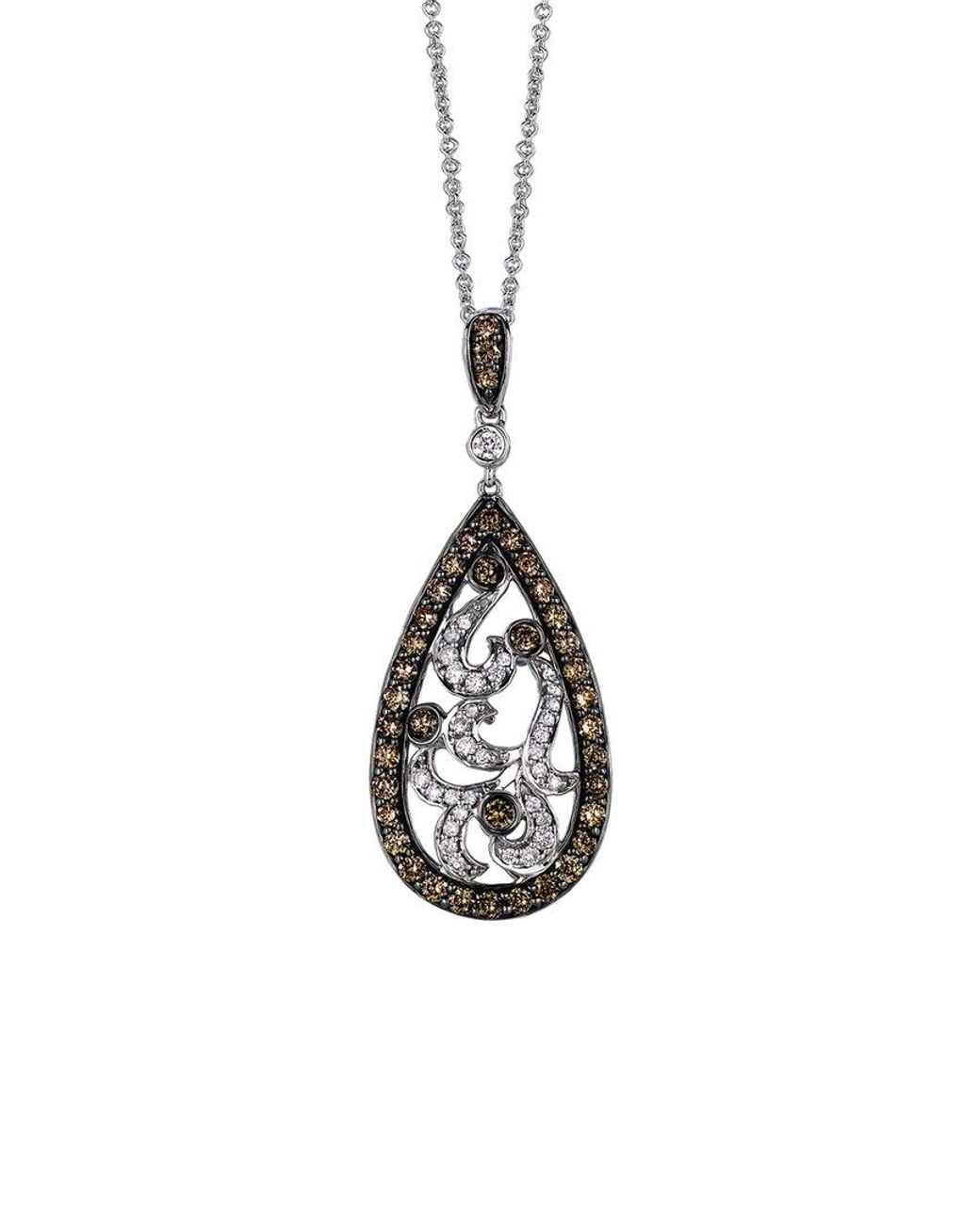 Le Vian White Grand Sample Sale 14K Vanilla 0.90 Ct. Tw. Diamond Pendant