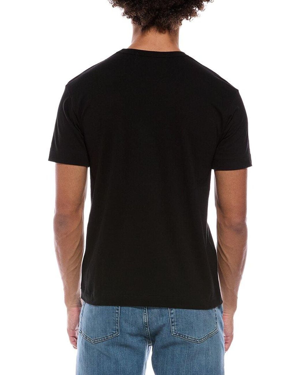 COMME DES GARÇONS PLAY Black Tiny Heart Emblem T-Shirt for men