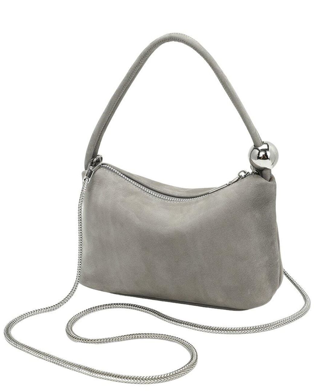Tiffany & Fred Paris Gray Tiffany And Fred Paris Mini Suede Leather Shoulder Bag