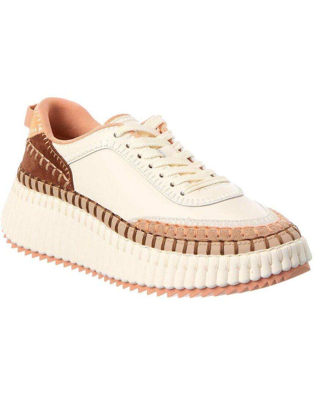 Chloé Natural Nama Leather Sneaker