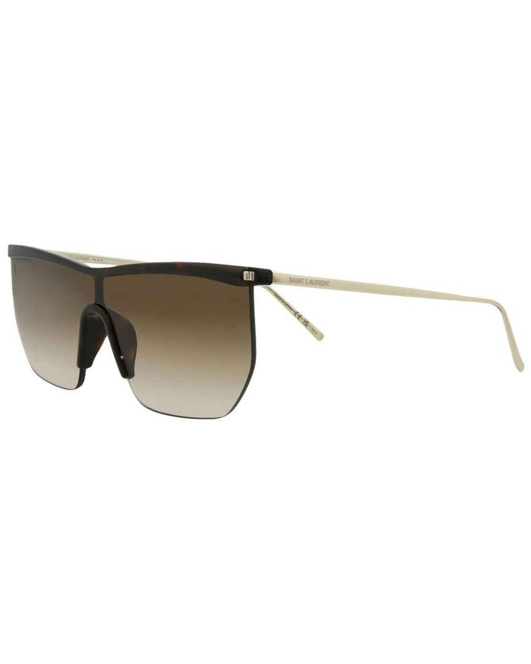 Saint Laurent Brown Sl519mask 99mm Sunglasses