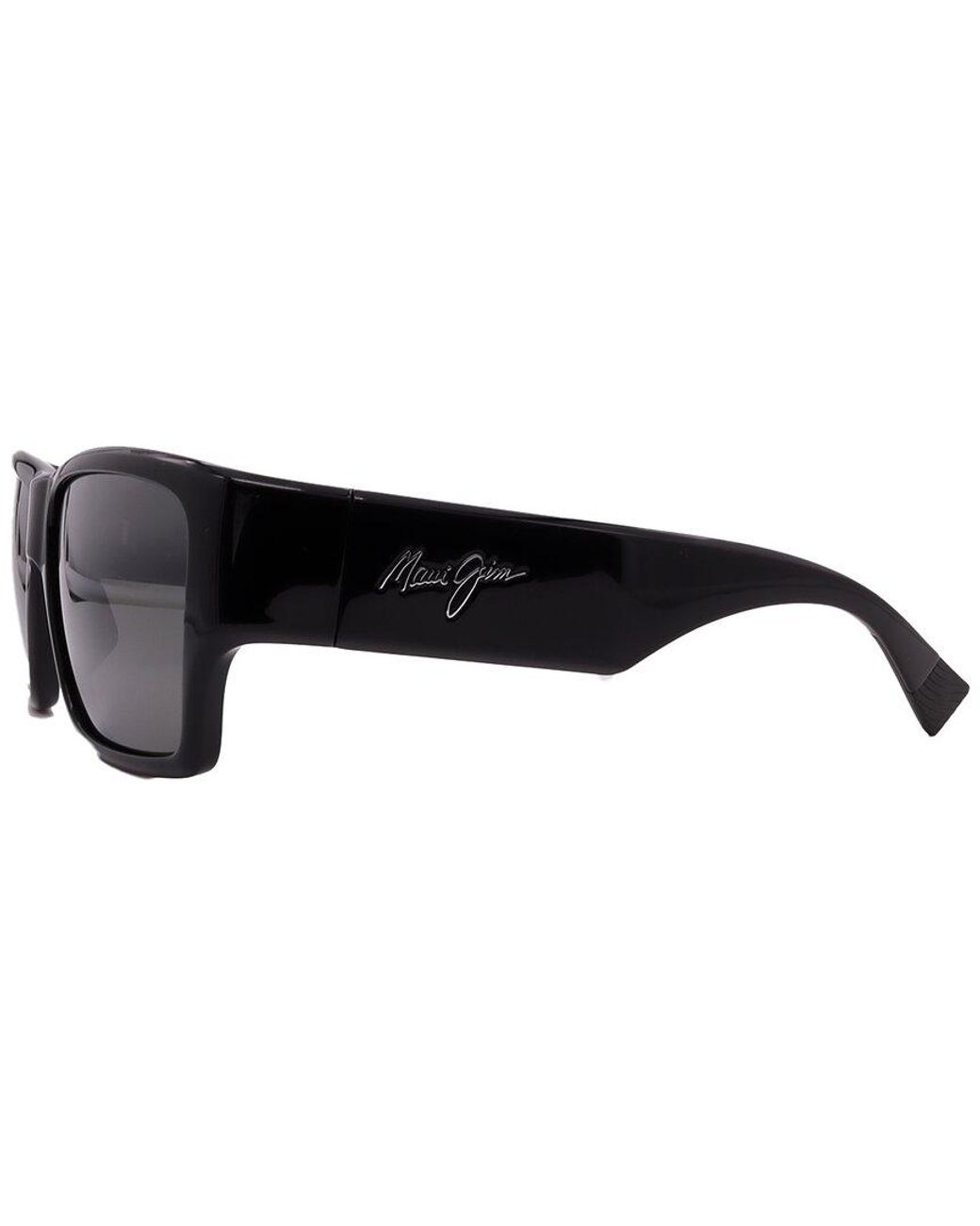 Maui Jim Black 614 57Mm Polarized Sunglasses for men