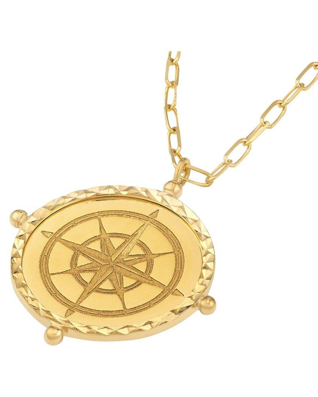 HAWLEY ST Metallic 14K Nautical Necklace