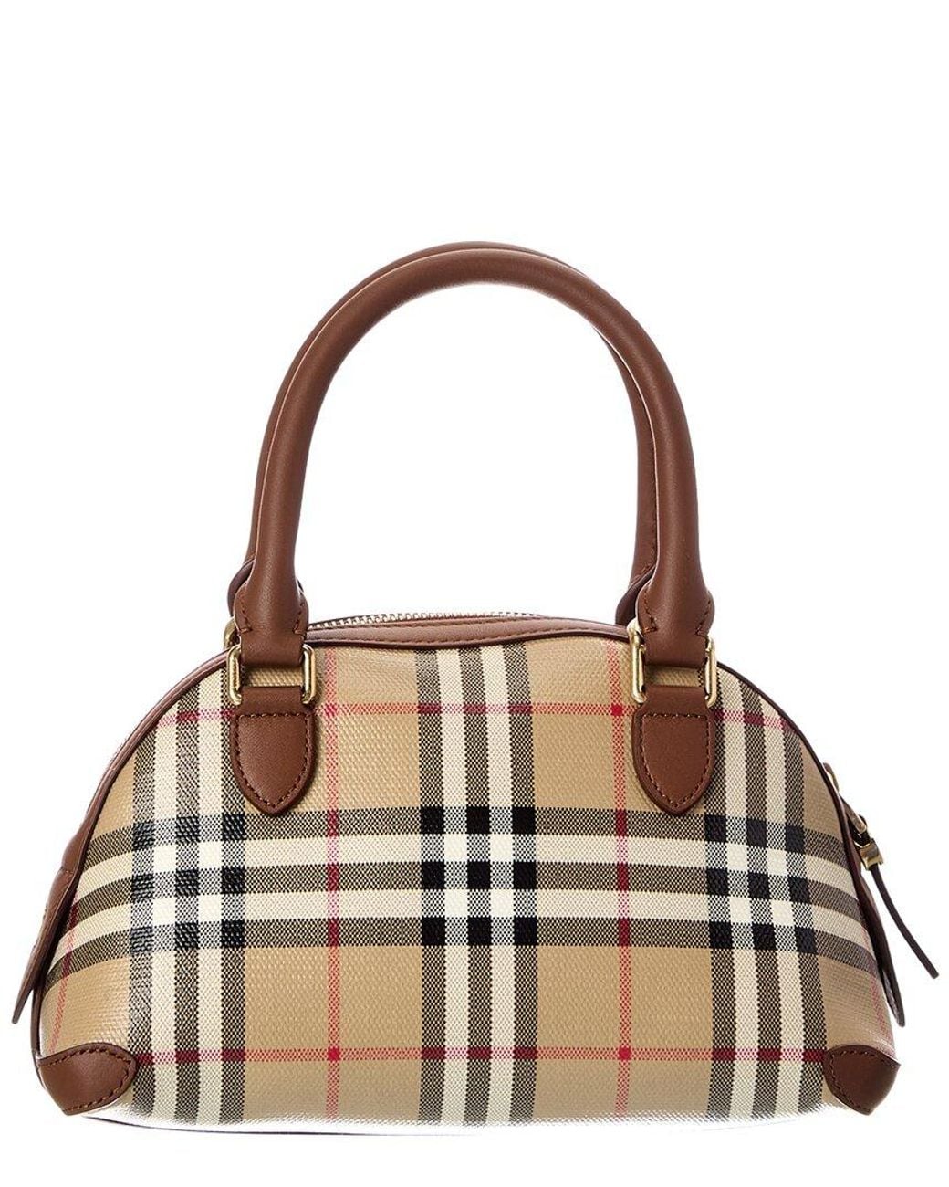 Burberry Brown Primrose Mini Coated Canvas & Leather Crossbody