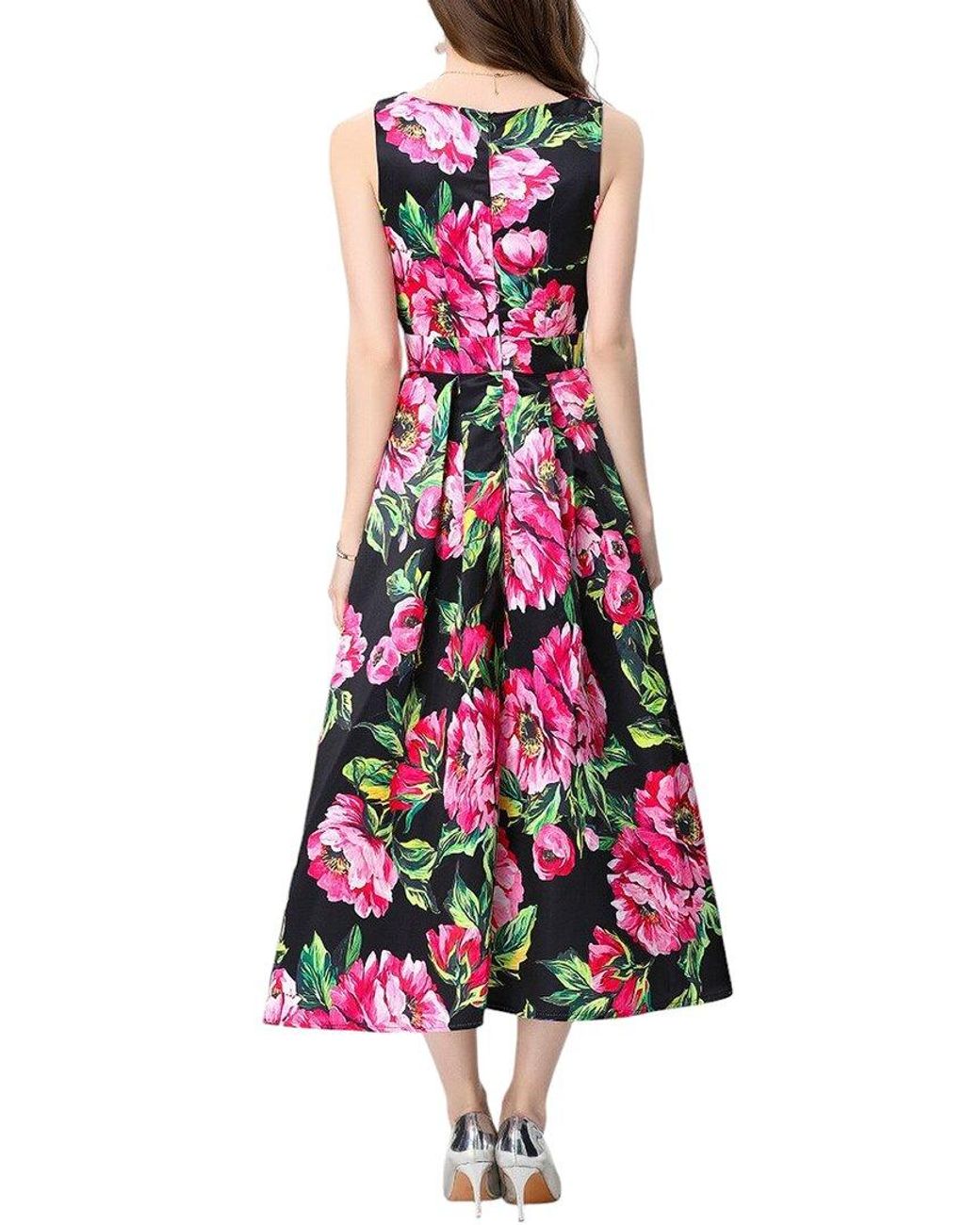 CHARLOTTE GREEN White Elaine Midi Dress