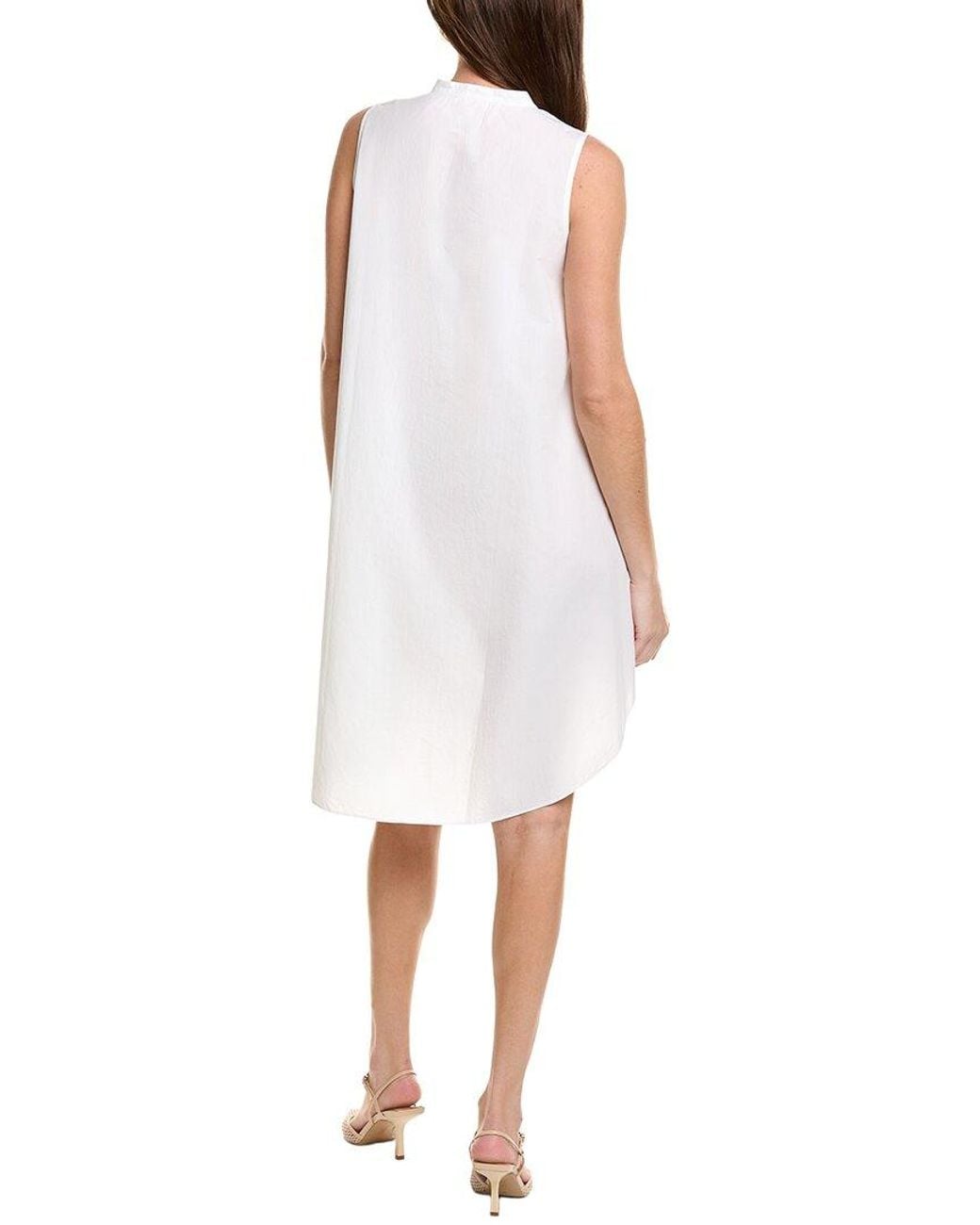 Eileen Fisher White Petite Dress