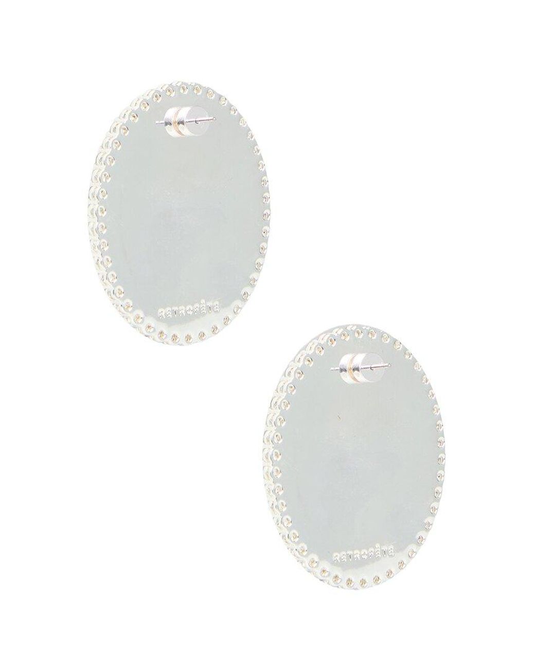 retroféte Blue Stone Stud Earrings