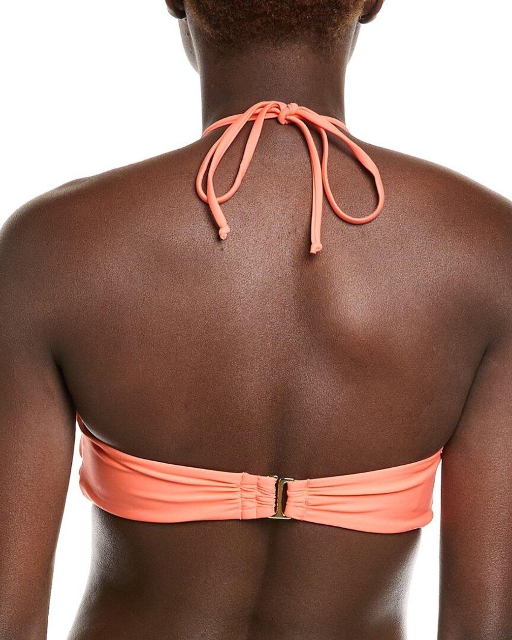 Ramy Brook Brown Pearl Bikini Top