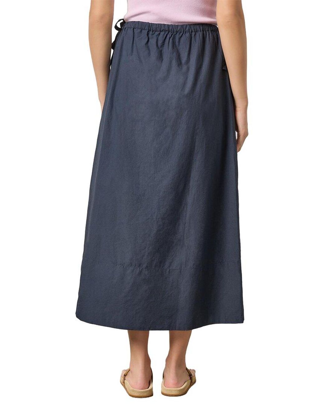 Lilla P Blue A-Line Maxi Skirt