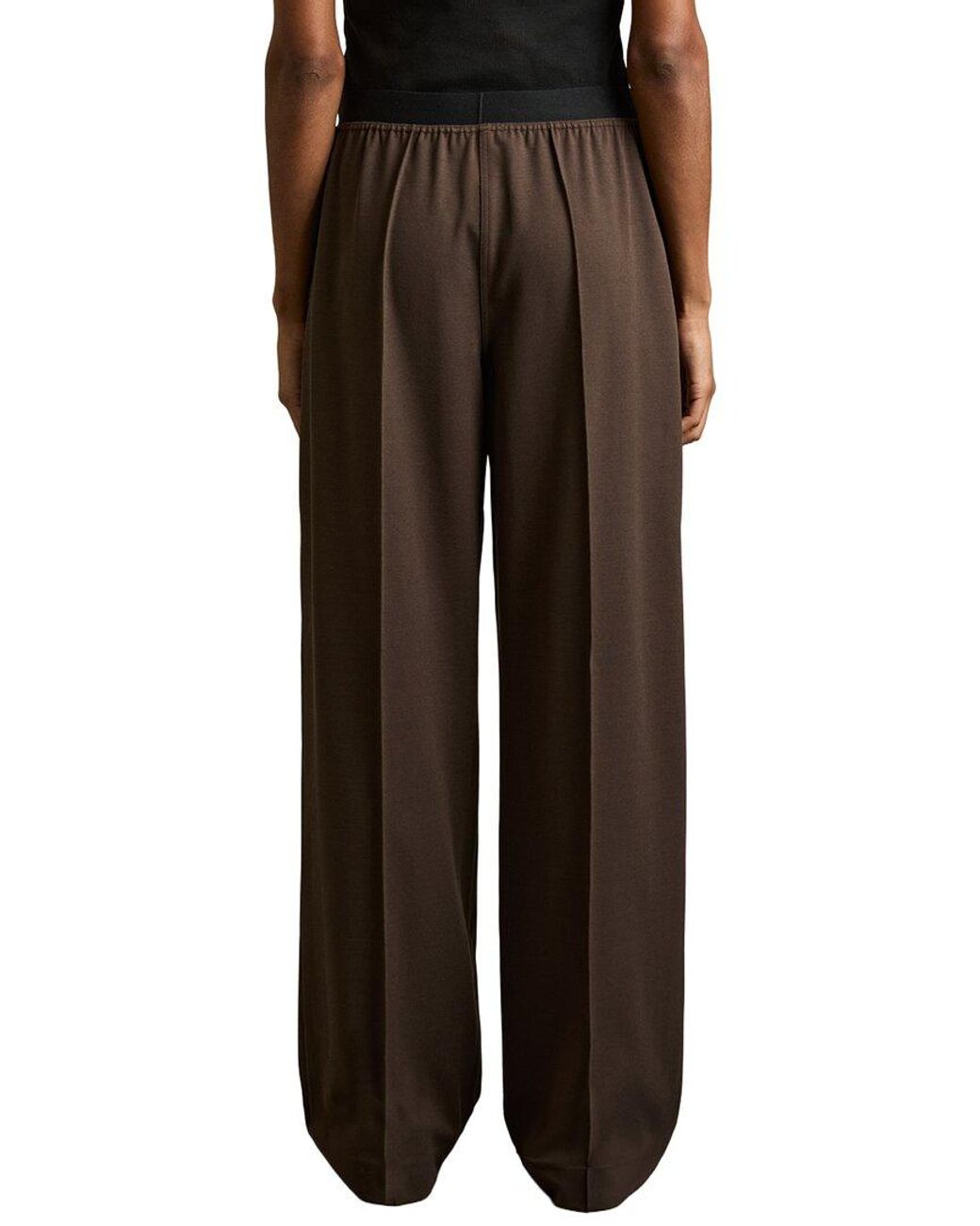 Reiss Black Lucia Wide Leg Trouser