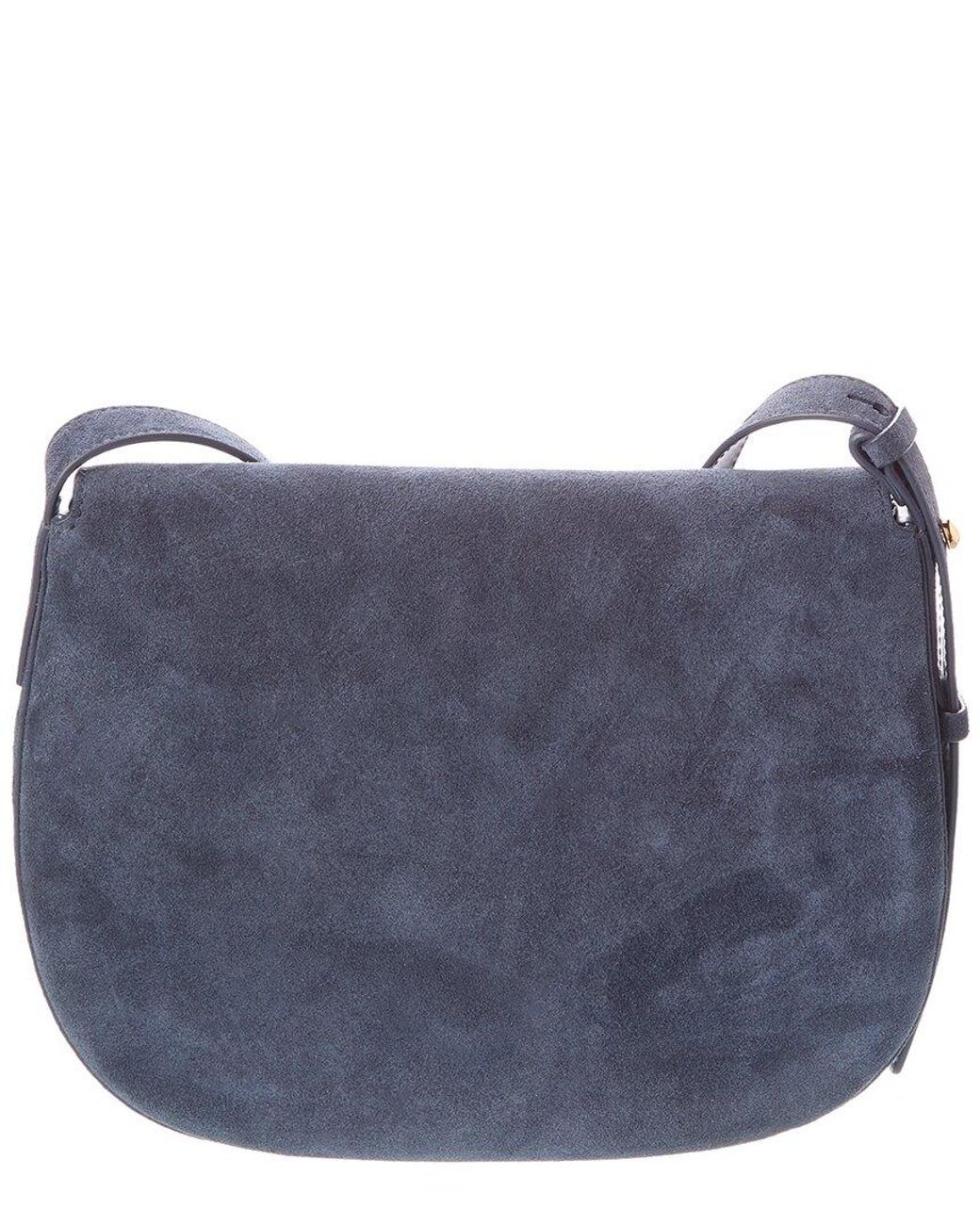 Madewell Blue Dakota Large Suede Saddle Bag