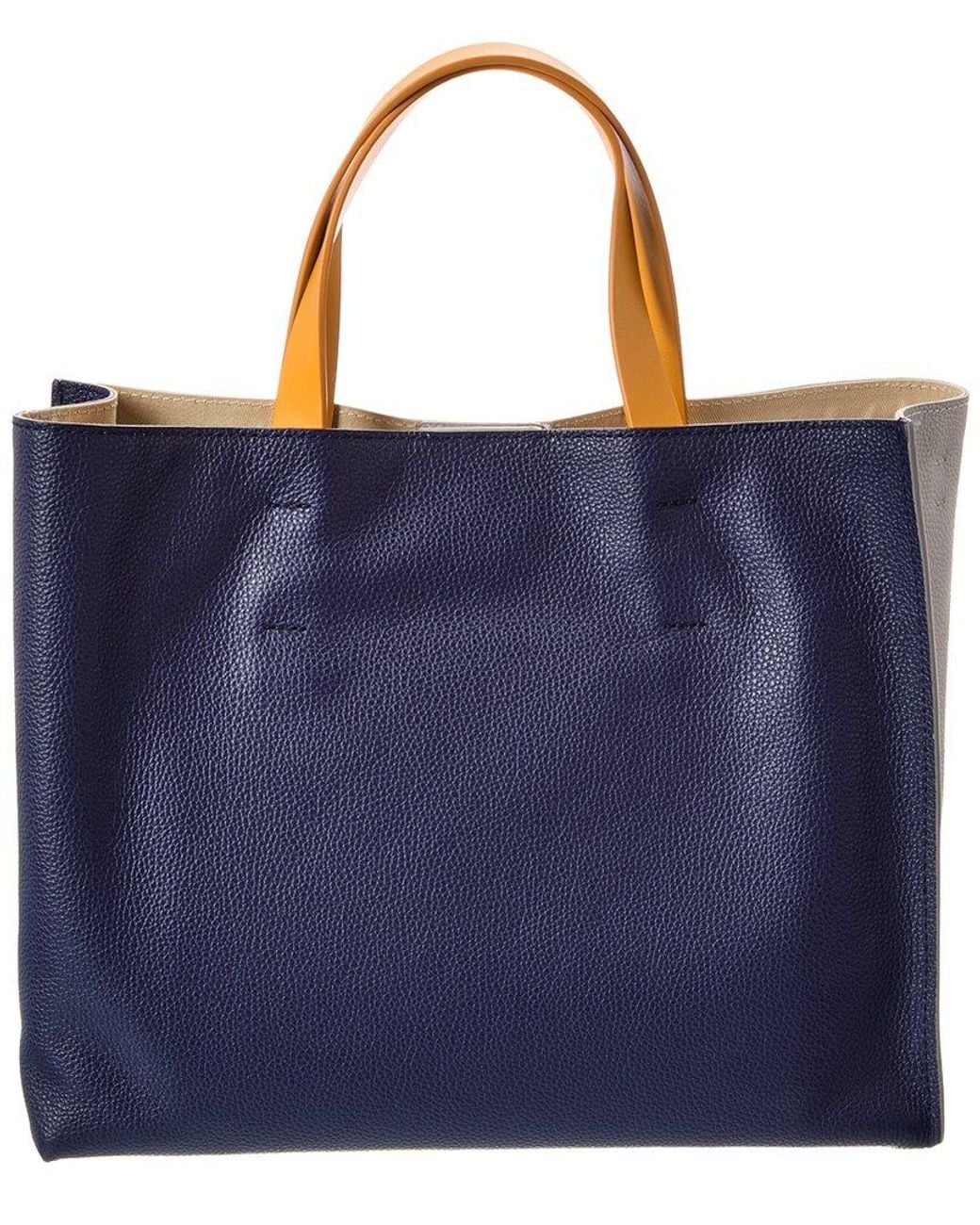 Marni Gray Museo Leather Tote
