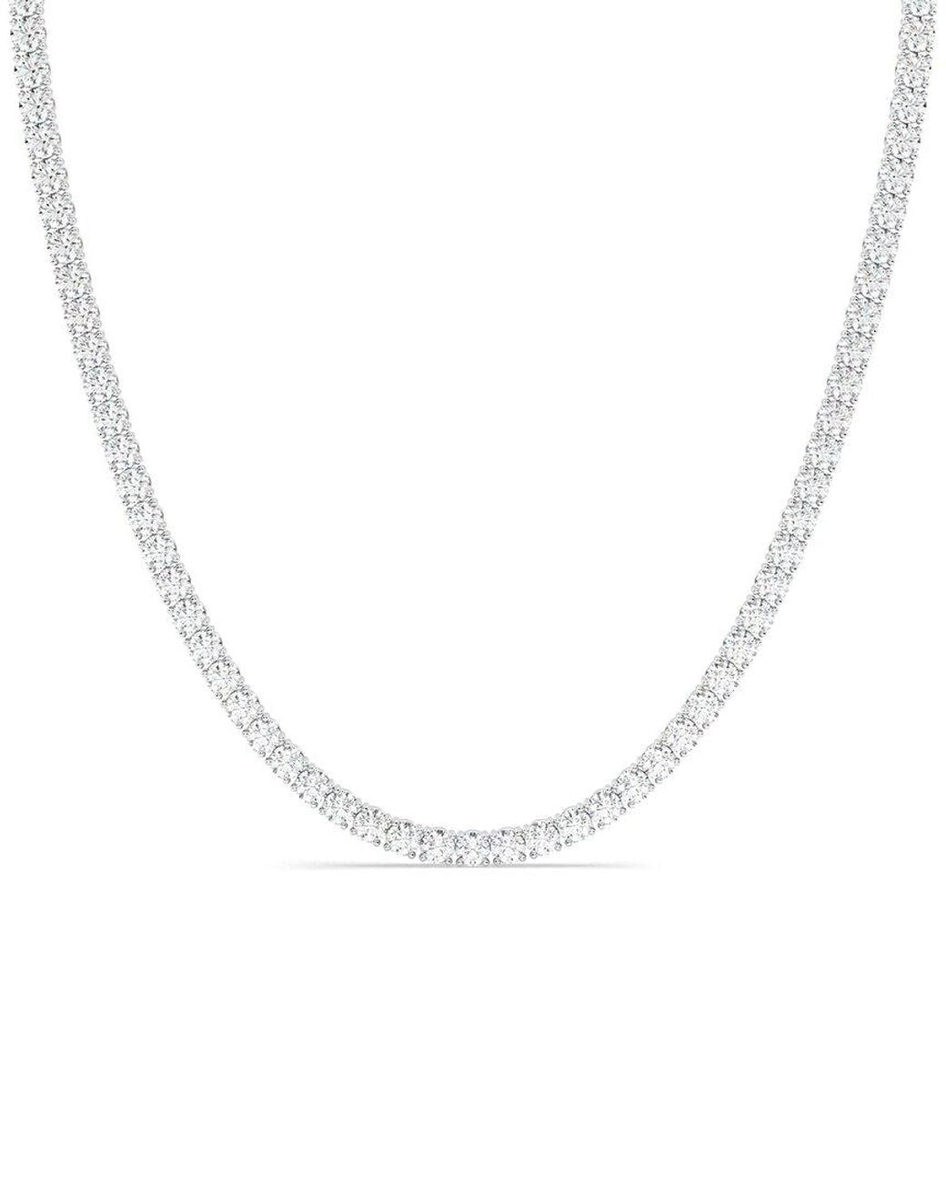Lab Grown Diamonds White 14K 6.00 Ct. Tw. Lab-Grown Diamond Tennis Necklace
