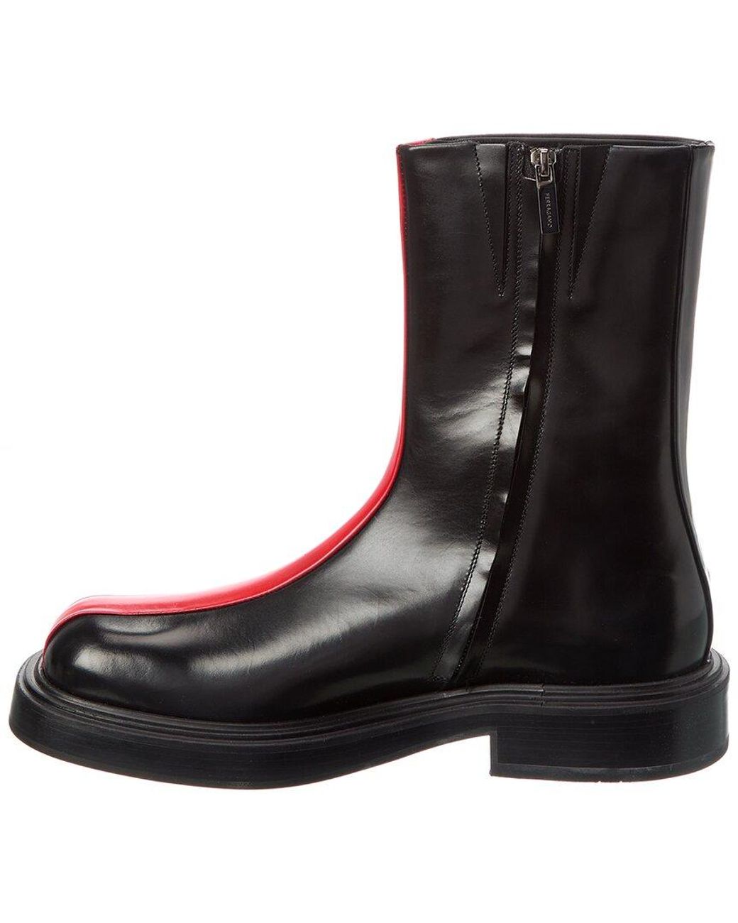 Ferragamo Black Leather Boot for men