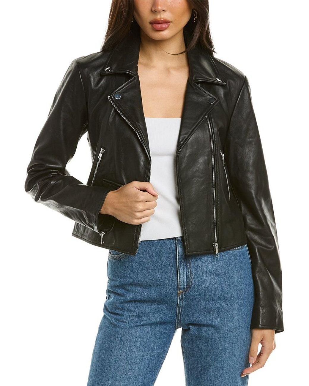 Ba&sh Nairobi Leather Jacket in Black Lyst