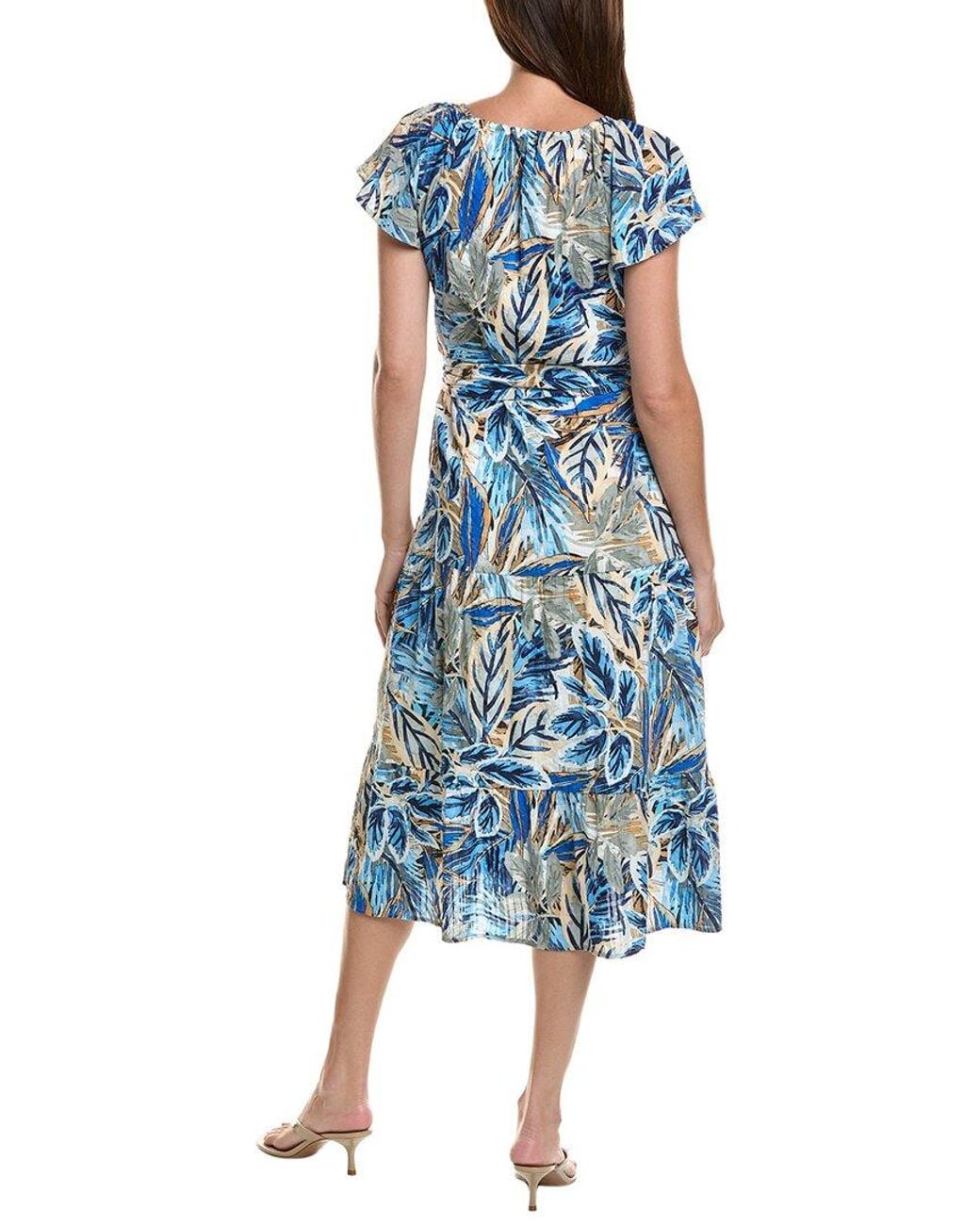 Tommy Bahama Blue Frond Grove Midi Dress