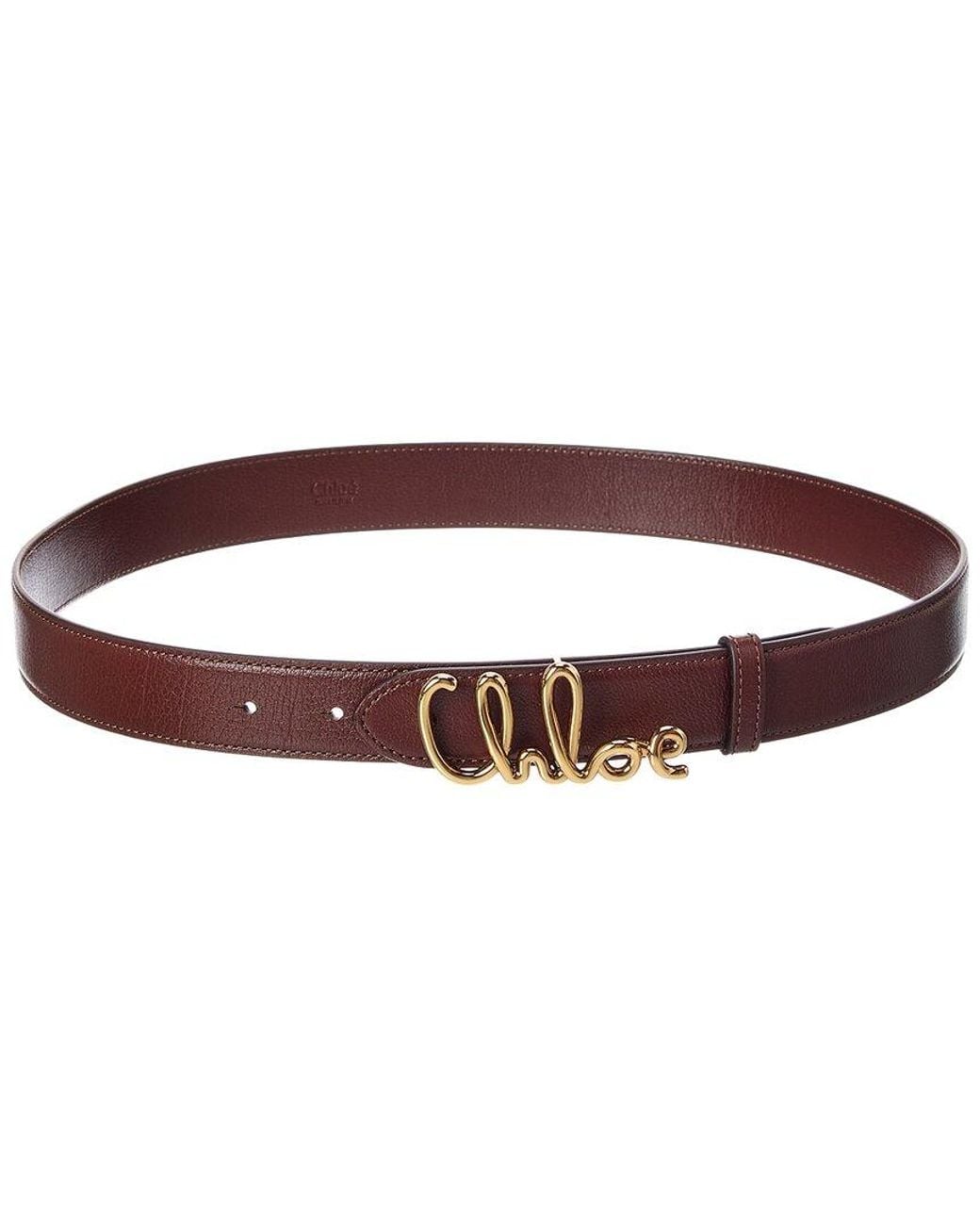 Chloé Red The Iconic Leather Belt