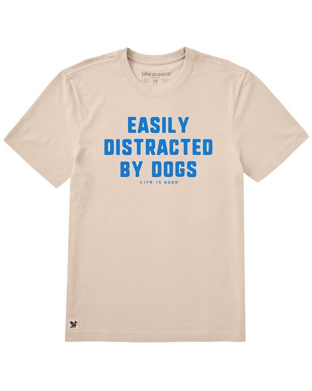 Life Is Good. White Crusher T-Shirt for men