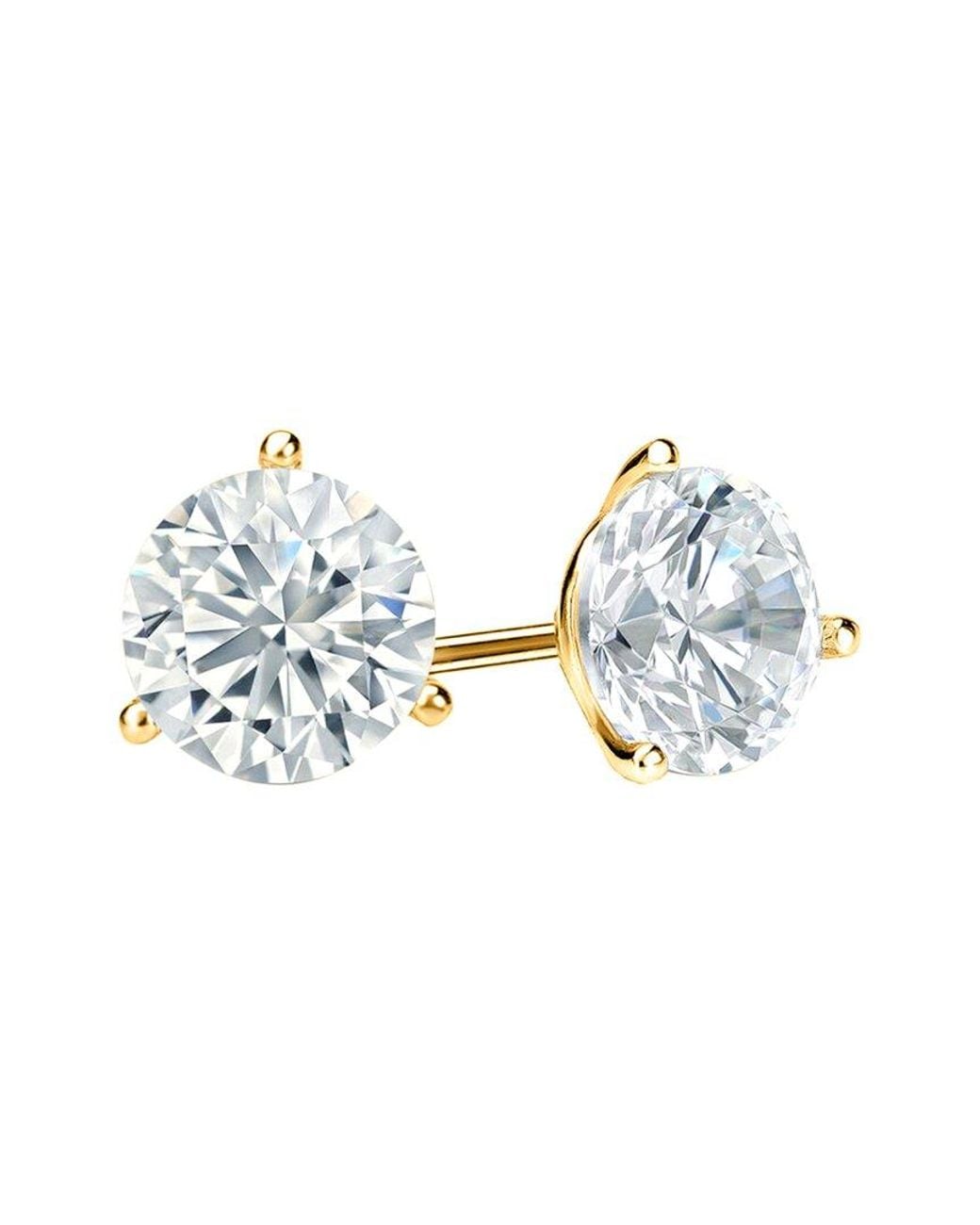 Diana M Metallic Diana M. Fine Jewelry 14K 8.00 Ct. Tw. Lab-Grown Diamond Studs