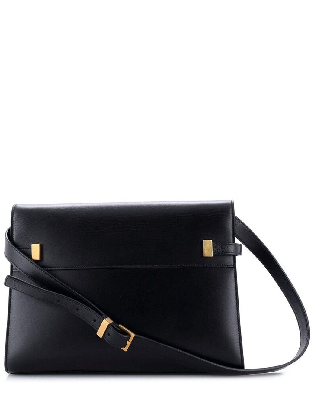 Saint Laurent Black Leather Manhattan Shoulder Bag Medium (Authentic Pre- Loved)