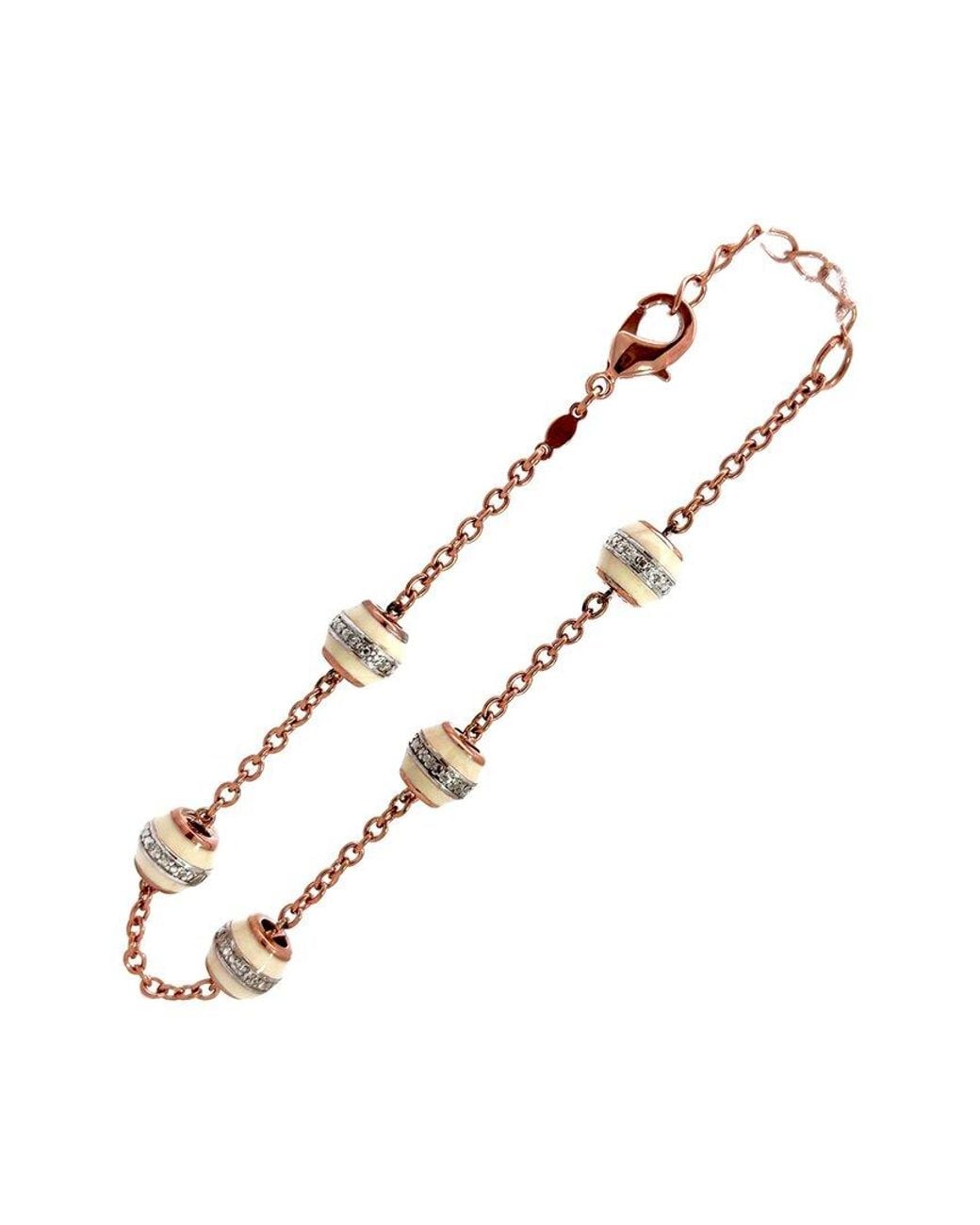 Diamond Select Cuts Metallic 0.09 Ct. Tw. Diamond Bracelet
