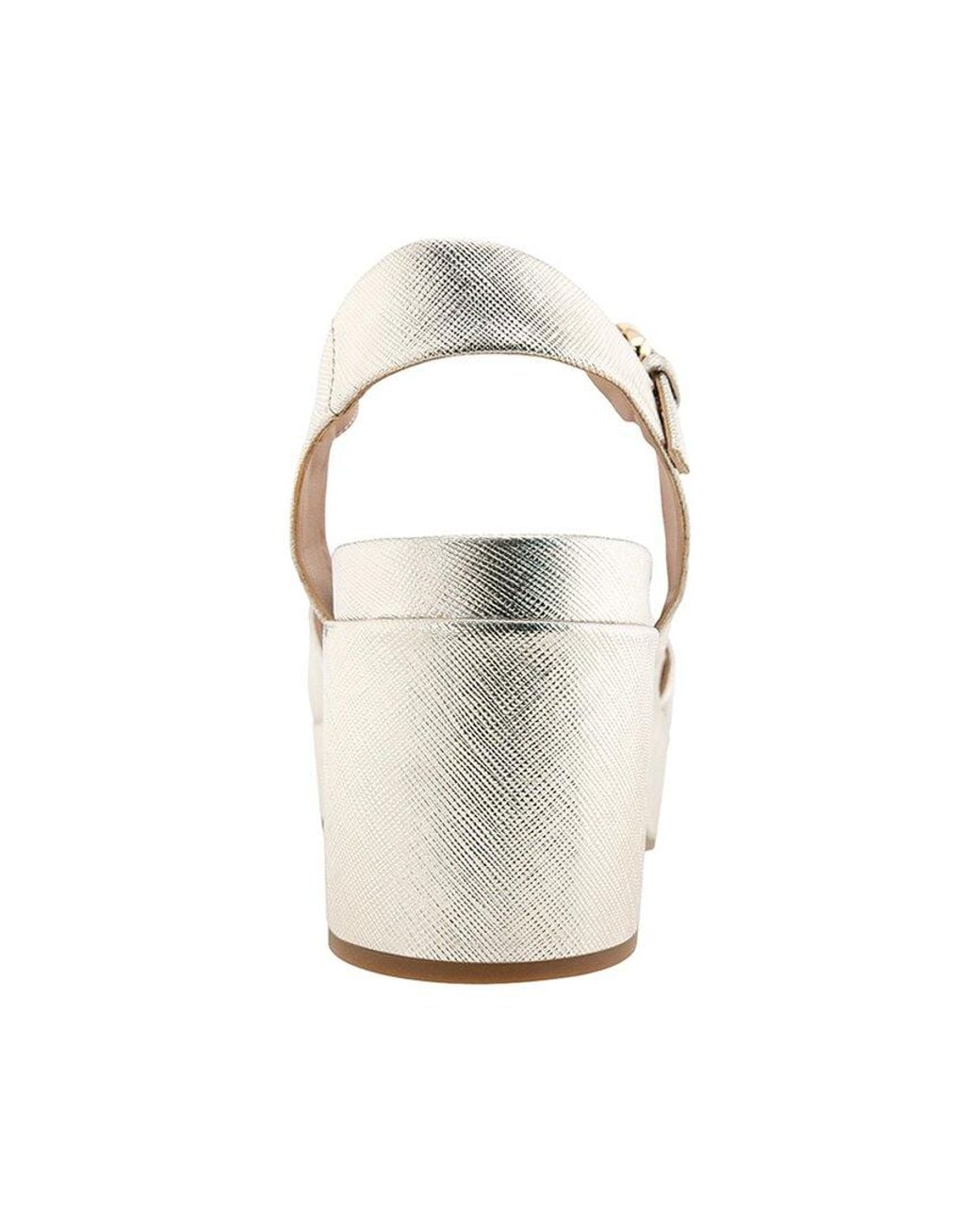 Aerosoles Metallic Chabella Leather Heeled Sandal
