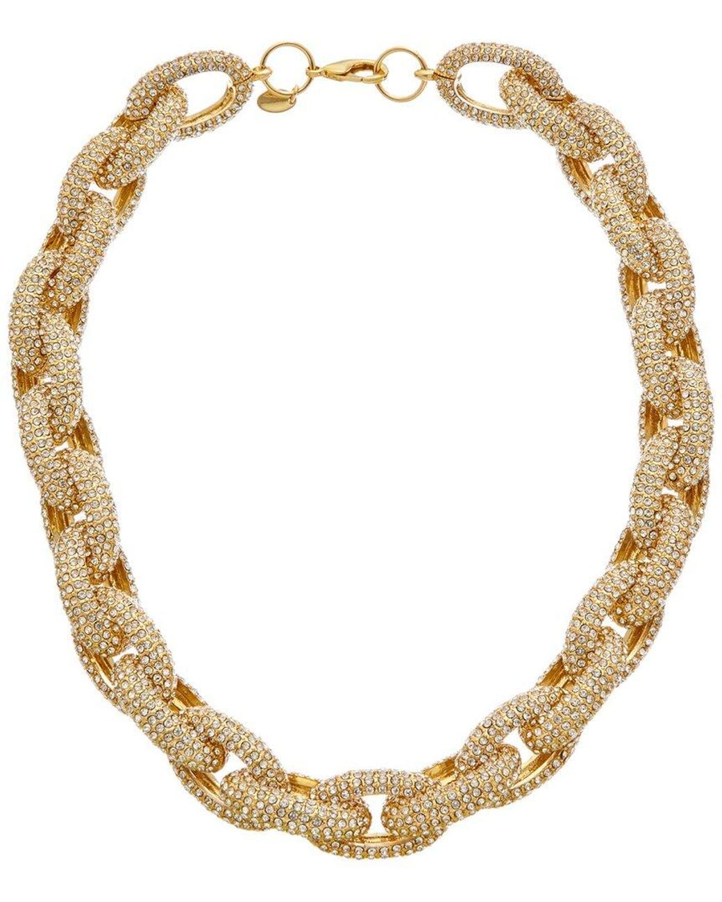 Kenneth Jay Lane Metallic Link Necklace