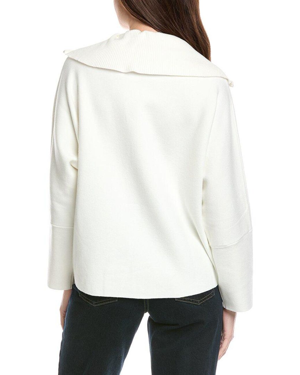 Joseph Ribkoff White 1/4-Zip Pullover