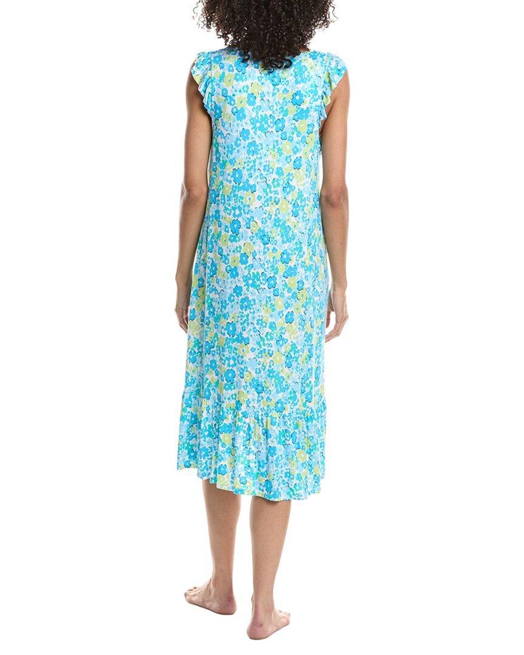Ellen Tracy Blue Midi Gown
