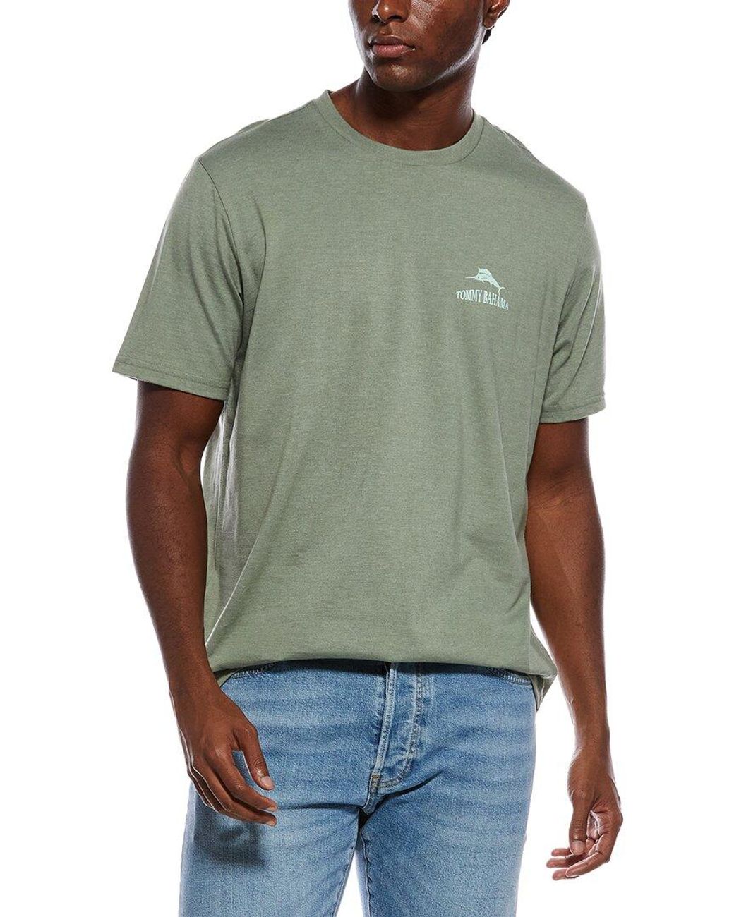 Tommy Bahama Green Oh What Fun It Is To Wine T-Shirt for men