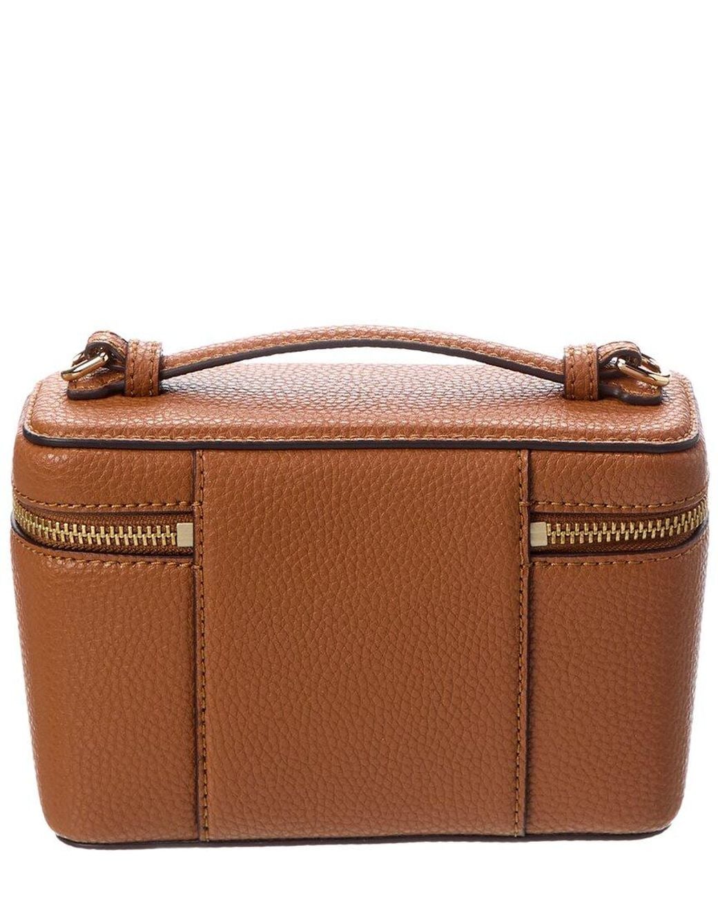 Marc Jacobs Brown Groove Leather Vanity Crossbody